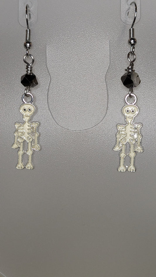 Spooky Skeleton Dangle Earrings