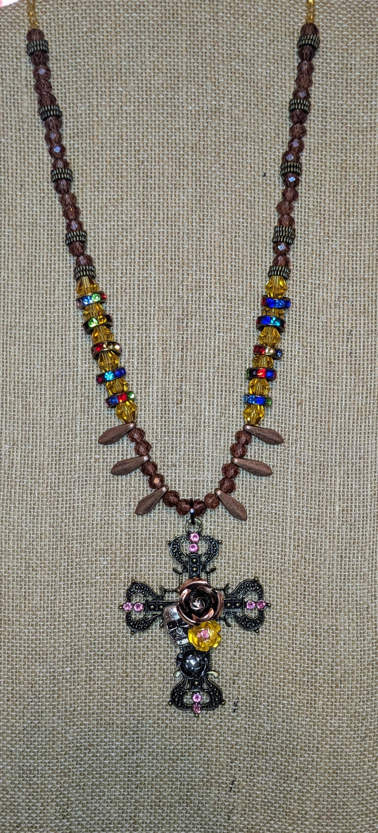 Gothic Beaded Statement Necklace