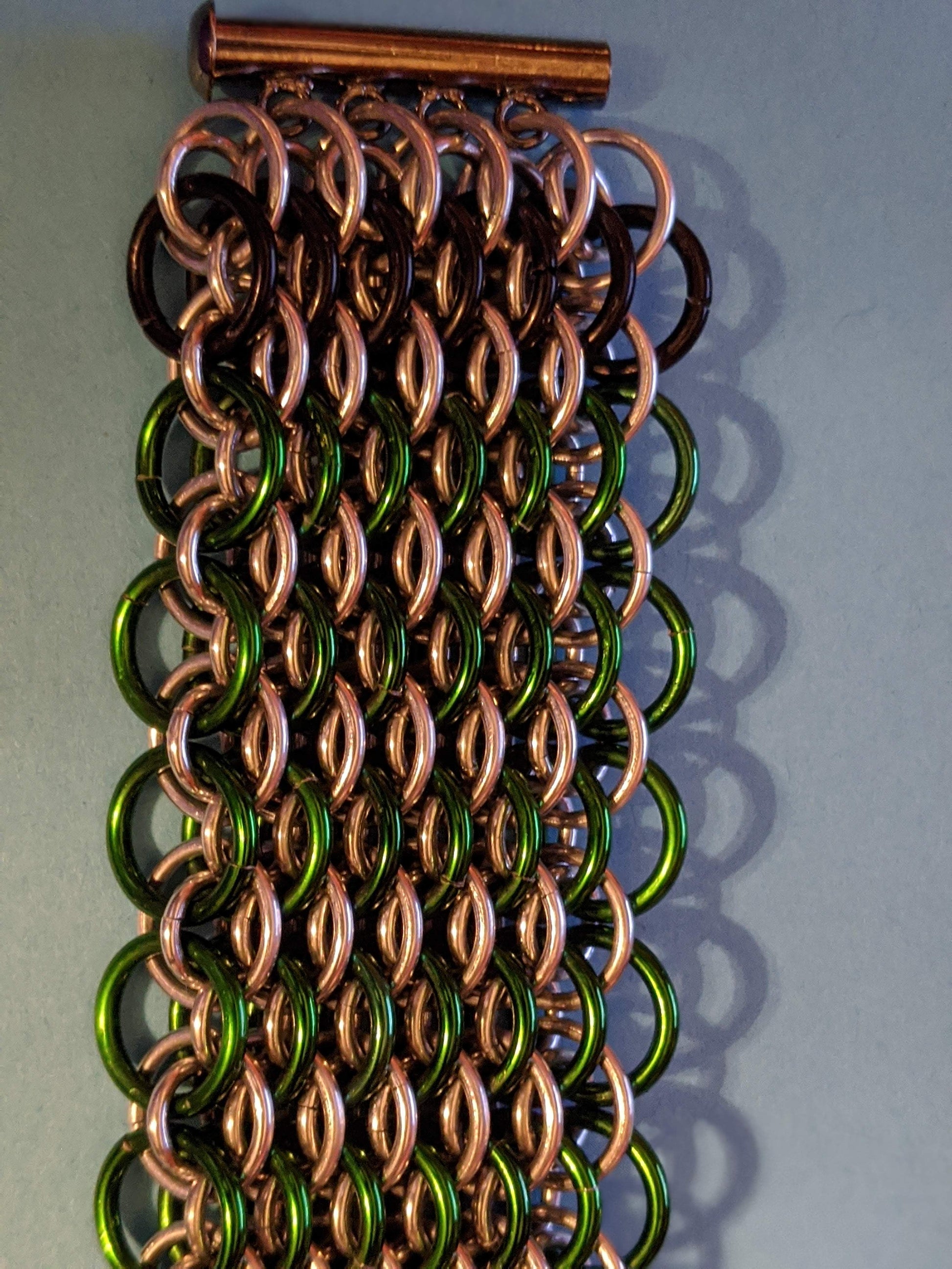 Dragonscale Chainmail Bracelets Chainmail Bracelets Dragon & Wolf Designs   