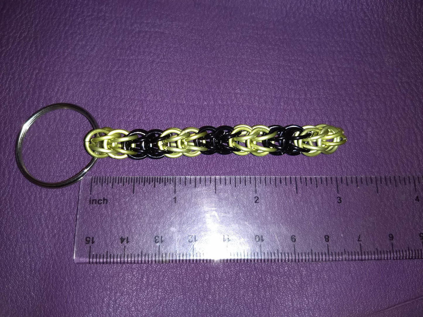 Colorful Chainmail Keychains Geeky Keychains Dragon & Wolf Designs   