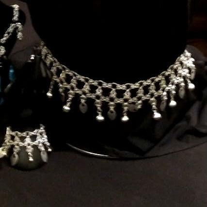 Chainmail Dancer's Set with Belt, Bracelet, Anklet, and Necklace