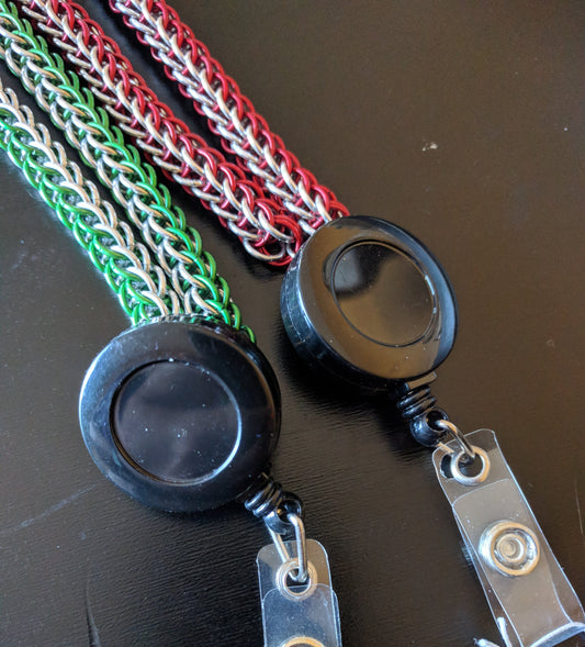 Persian Weave Chainmail Lanyards Lanyards Dragon & Wolf Designs   
