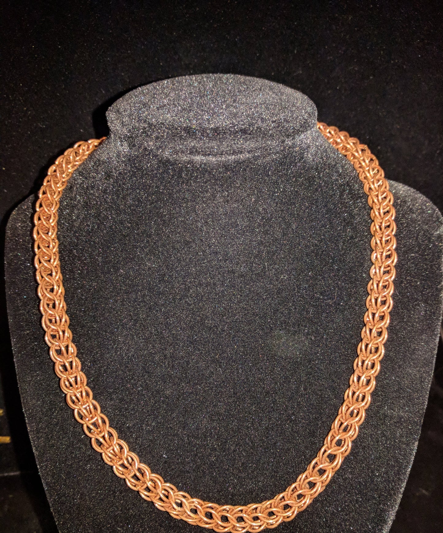 Persian weave chainmail necklaces Chainmail Necklaces Dragon & Wolf Designs Copper  
