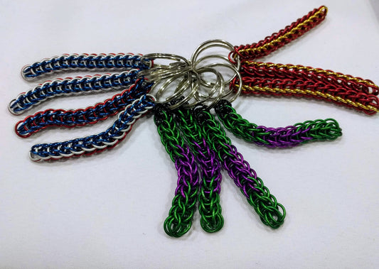 Superhero inspired keychains Geeky Keychains Dragon & Wolf Designs   