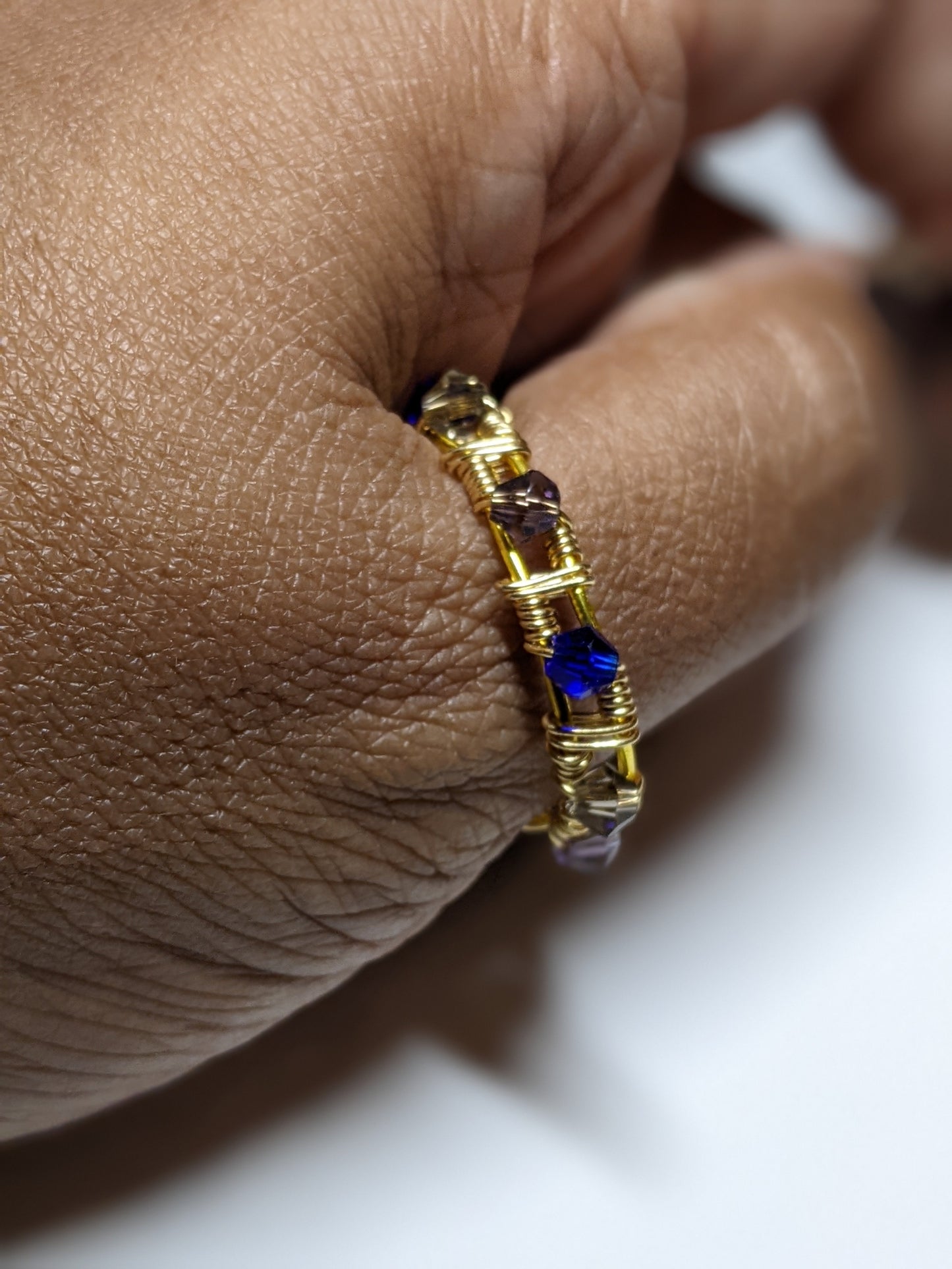 Wire Wrapped Beaded Ring