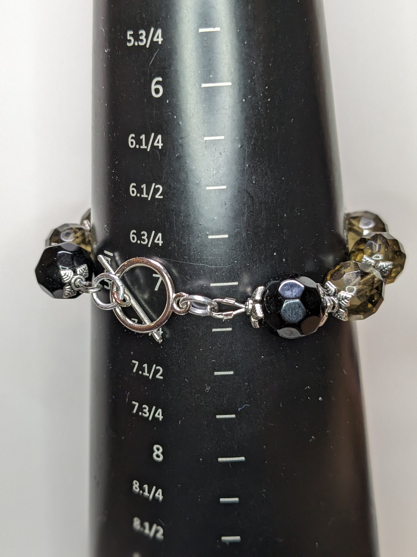 Faceted Glass Beaded Bracelet