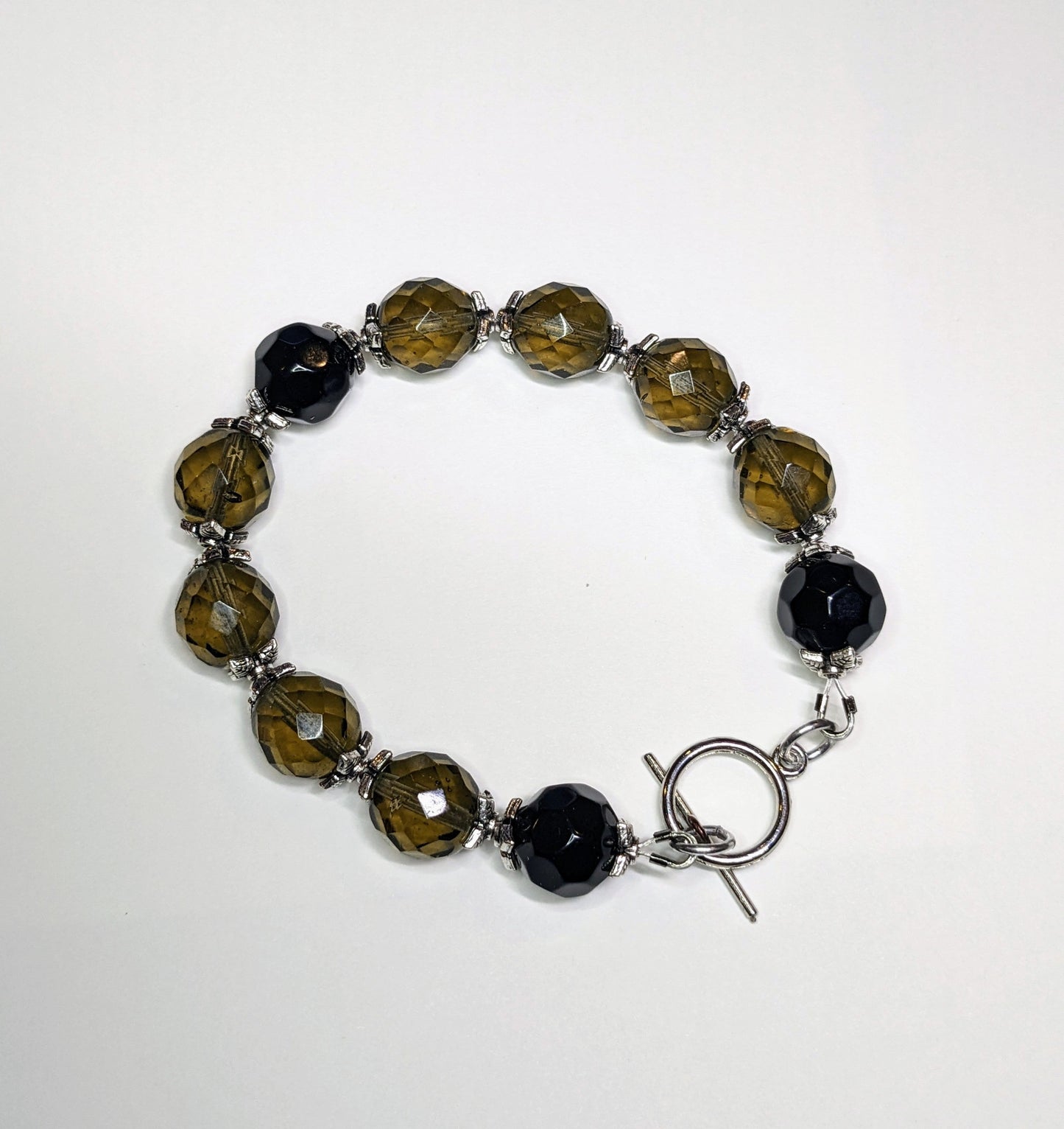 Faceted Glass Beaded Bracelet