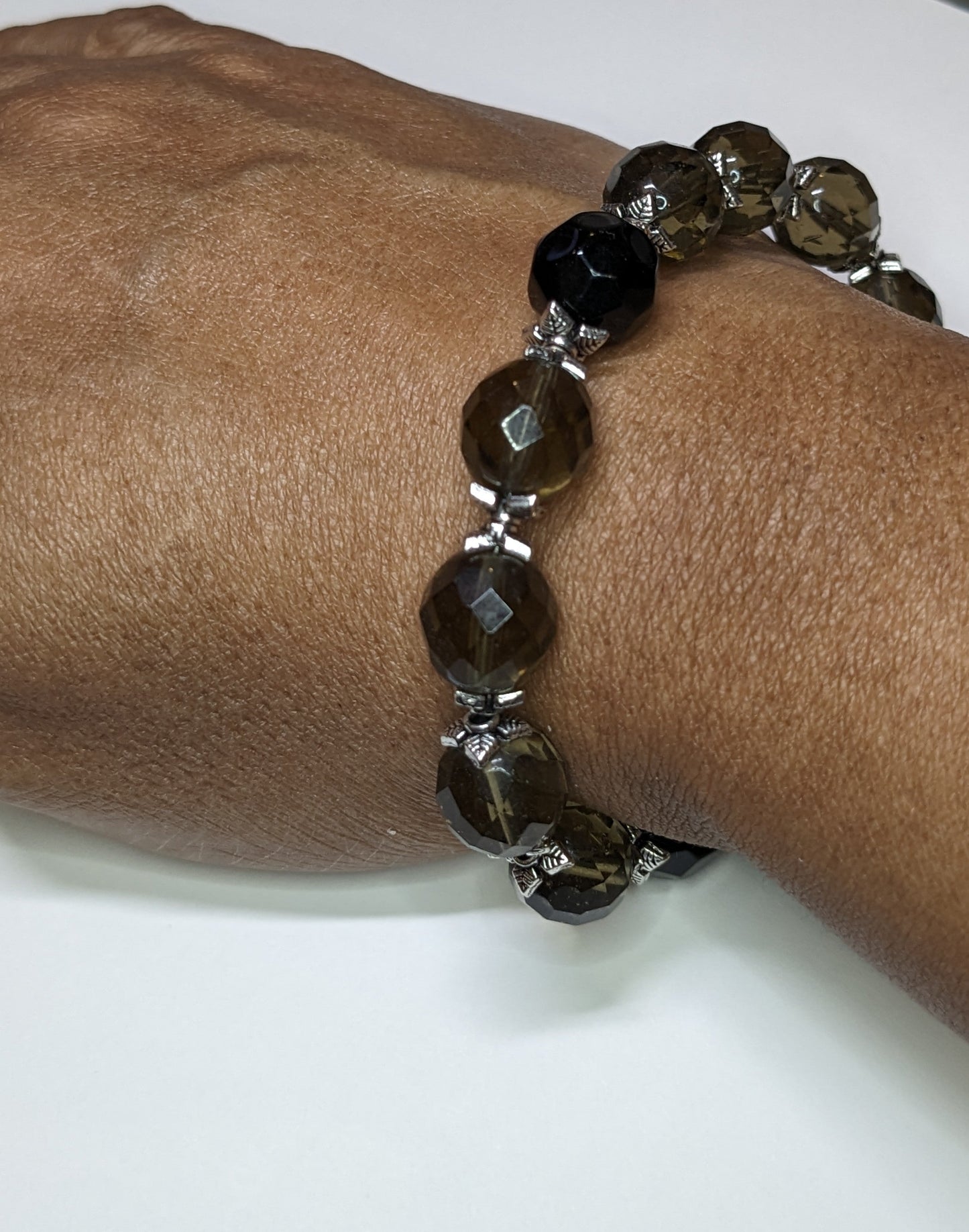 Faceted Glass Beaded Bracelet