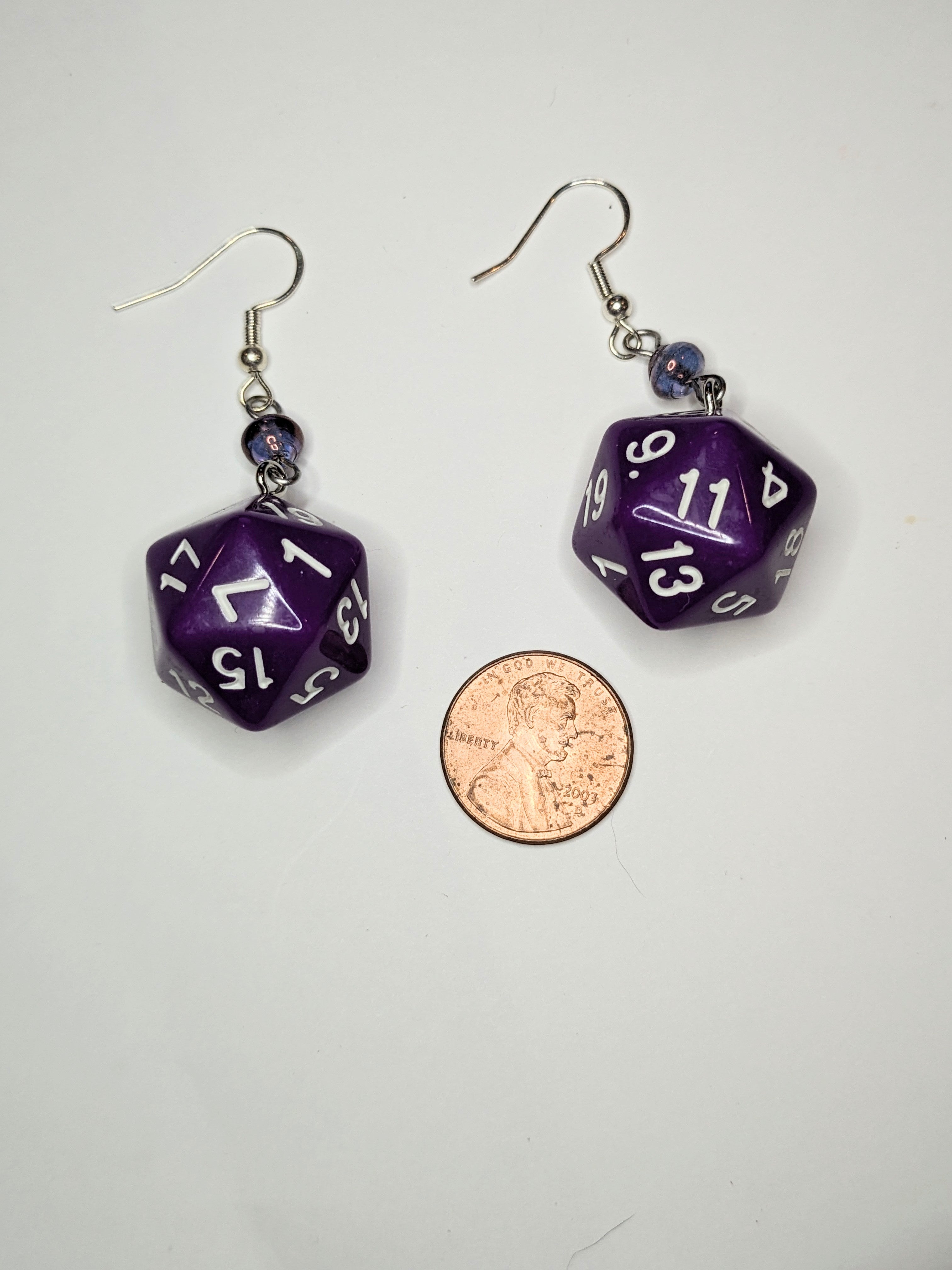 D20 Dangle Earrings