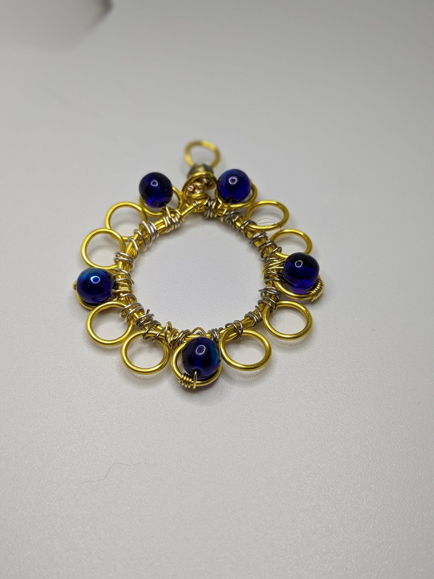 Wire Wrapped Beaded Pendants