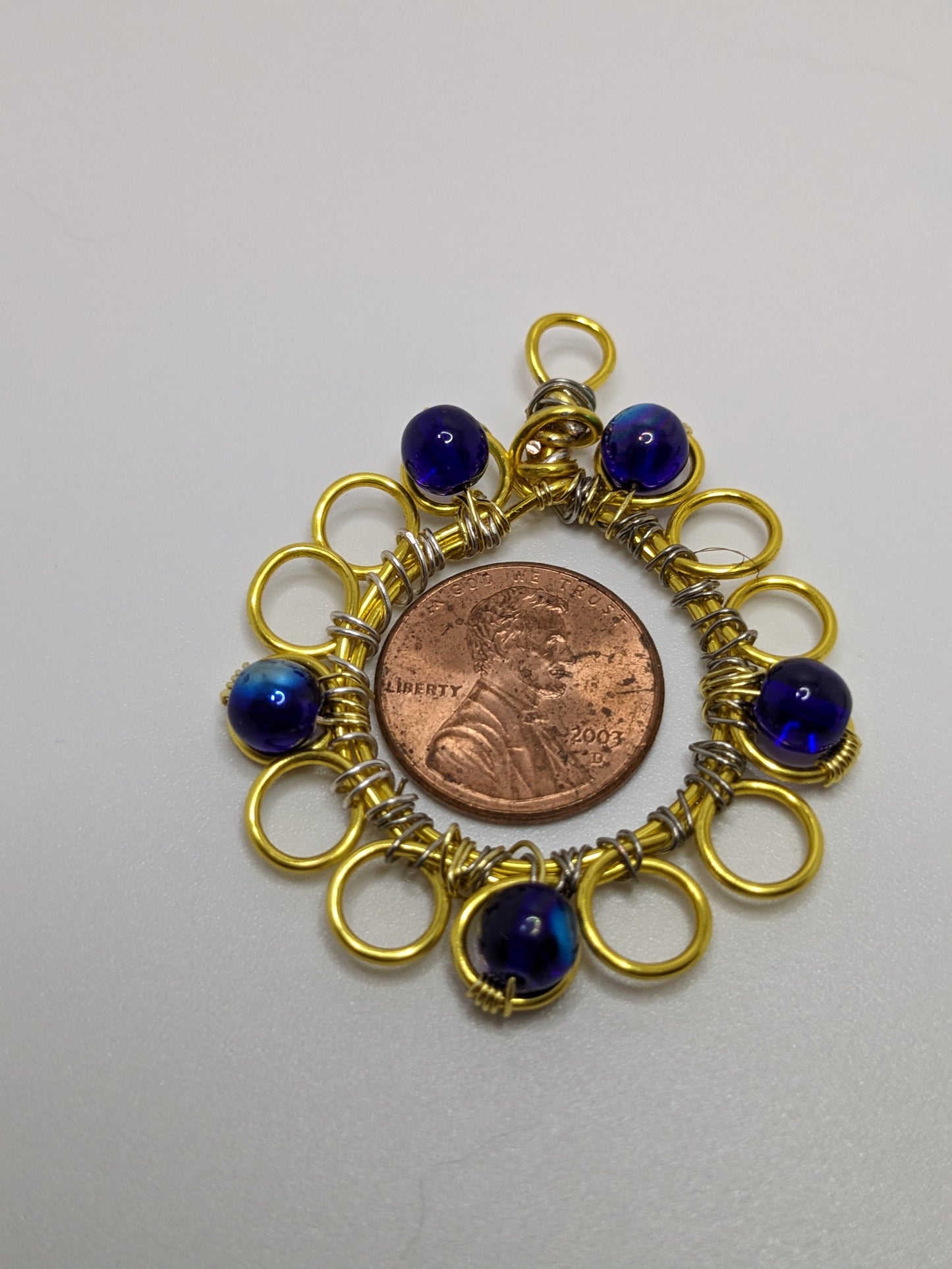 Wire Wrapped Beaded Pendants