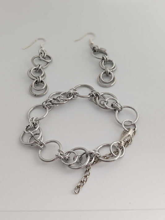 Moon Touched Chainmail Jewelry Set