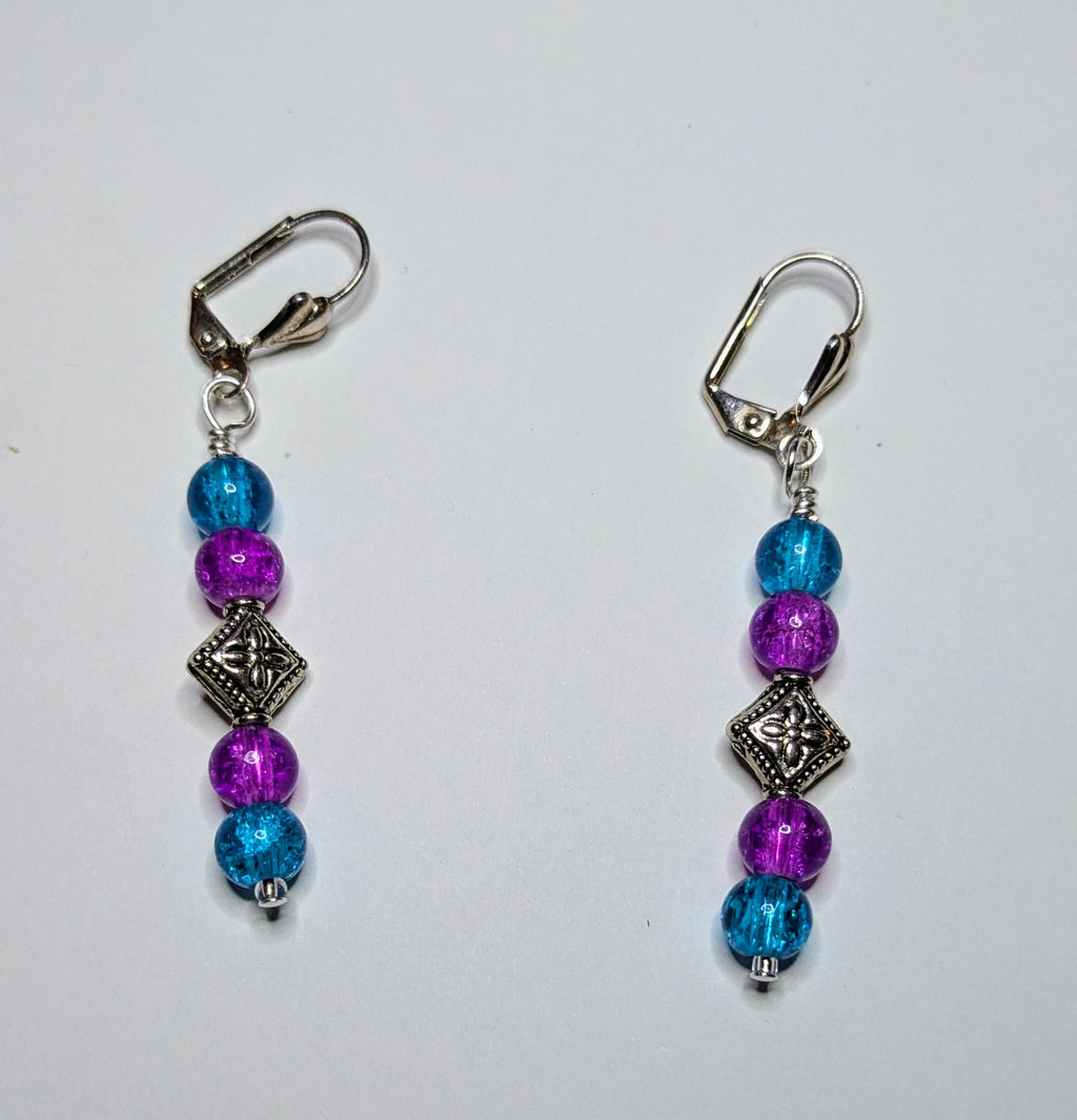 Colorful Beaded Dangle Earrings