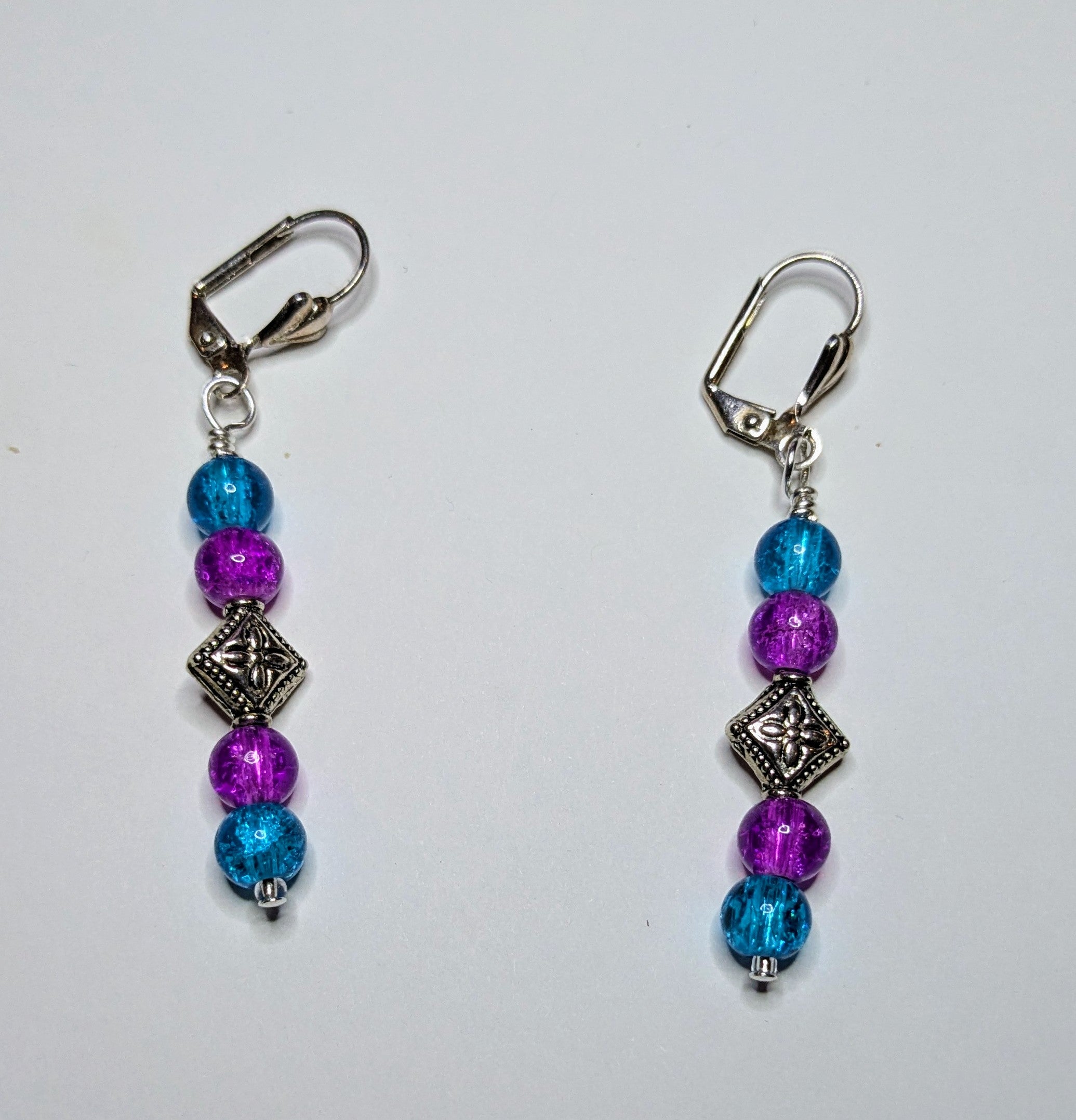 Colorful Beaded Dangle Earrings