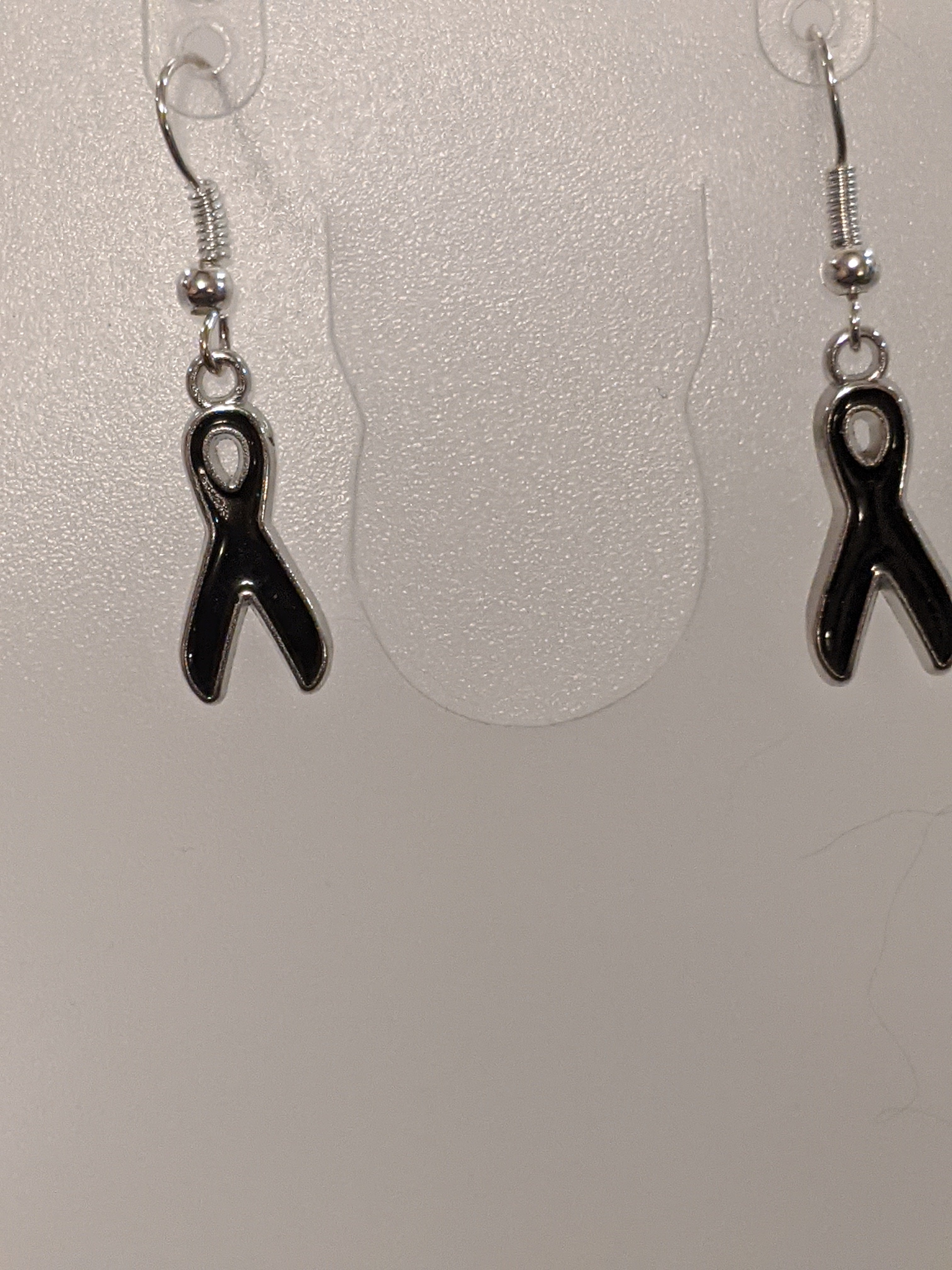 Awareness Ribbon Dangle Earrings Dangle Earrings Dragon & Wolf Designs   