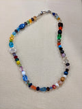 Colorful mixed beaded necklace Beaded Necklaces Dragon & Wolf Designs Short  