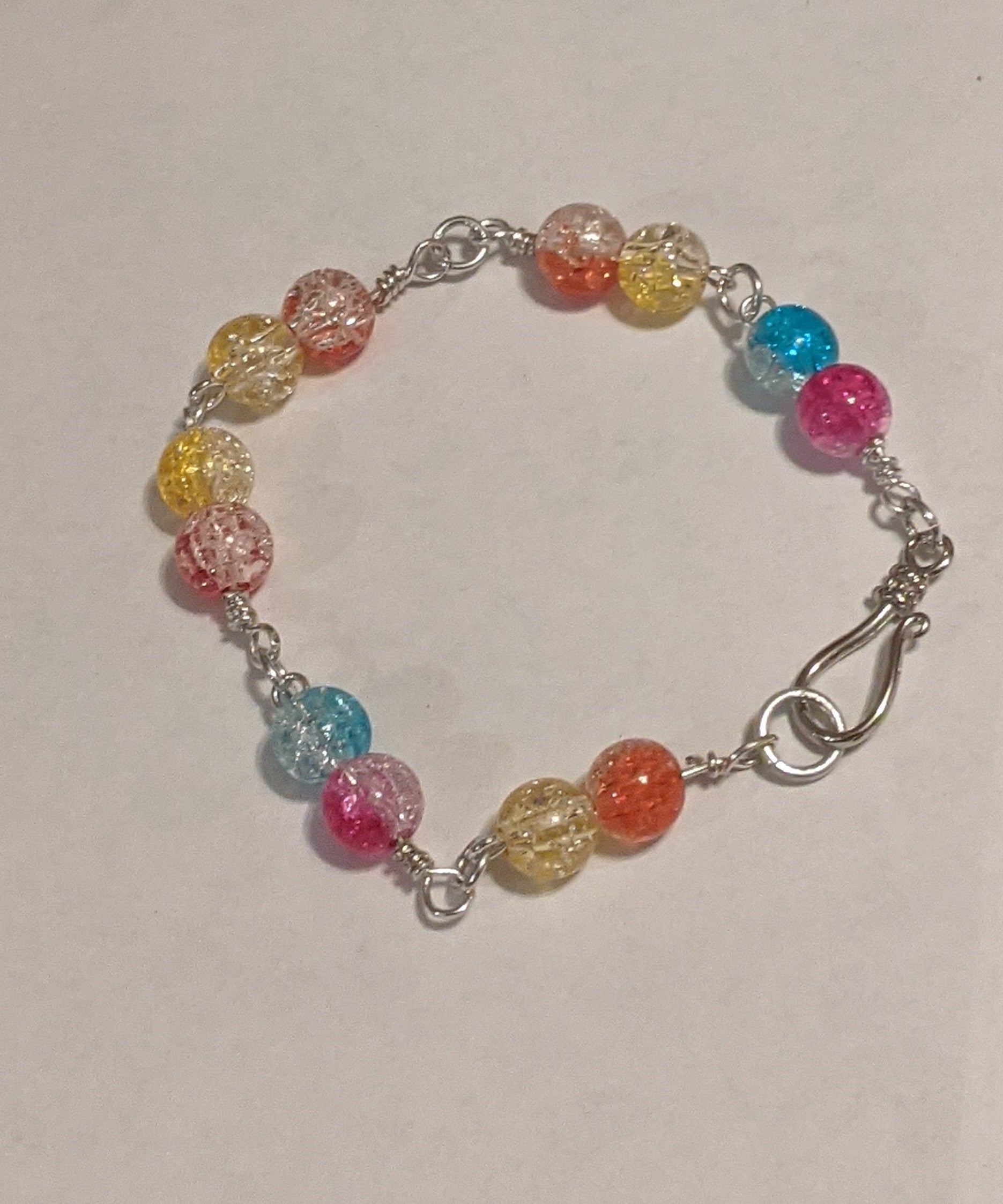 Beaded Link Bracelet Beaded Bracelets Dragon & Wolf Designs   