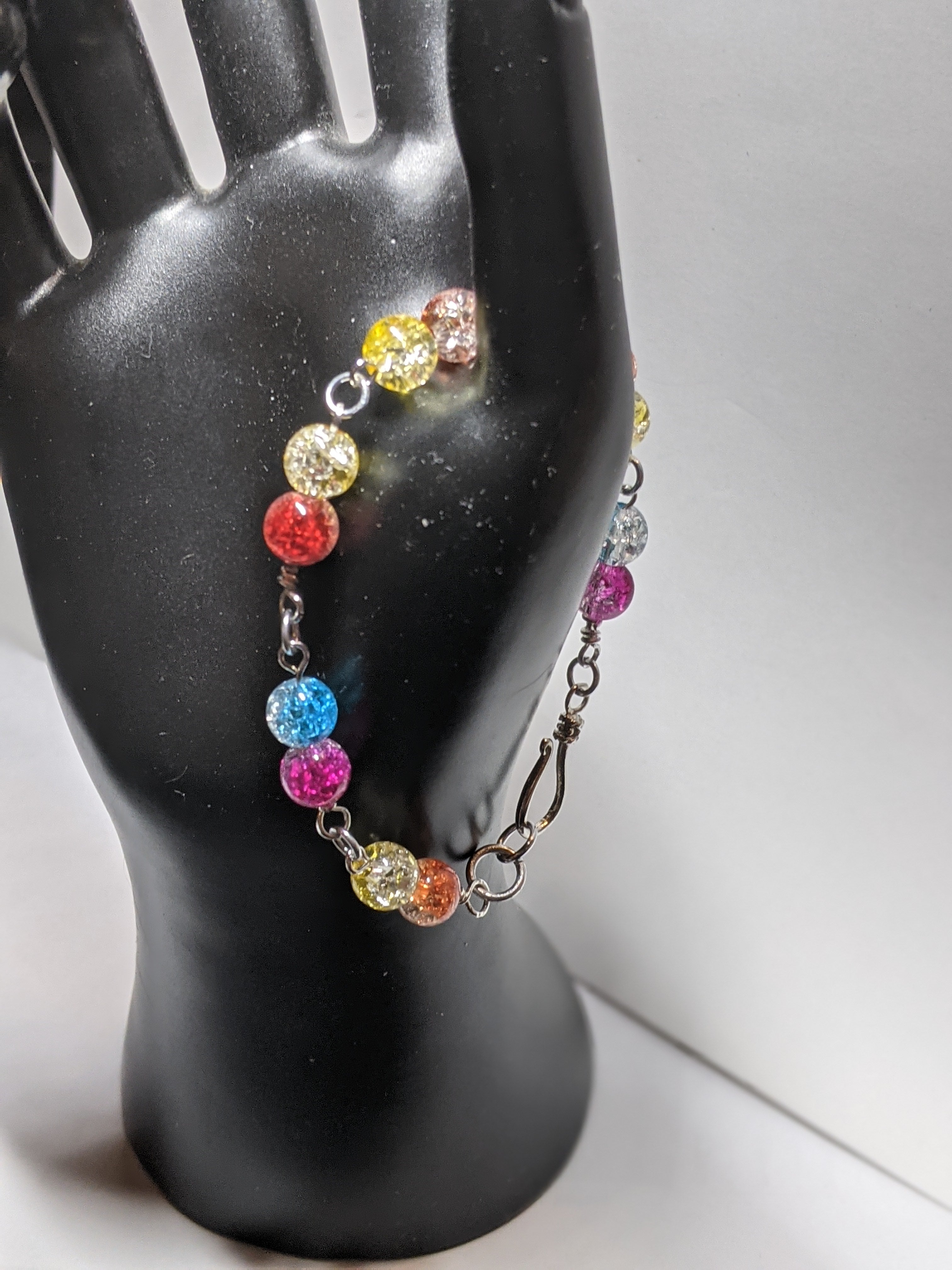 Beaded Link Bracelet Beaded Bracelets Dragon & Wolf Designs   