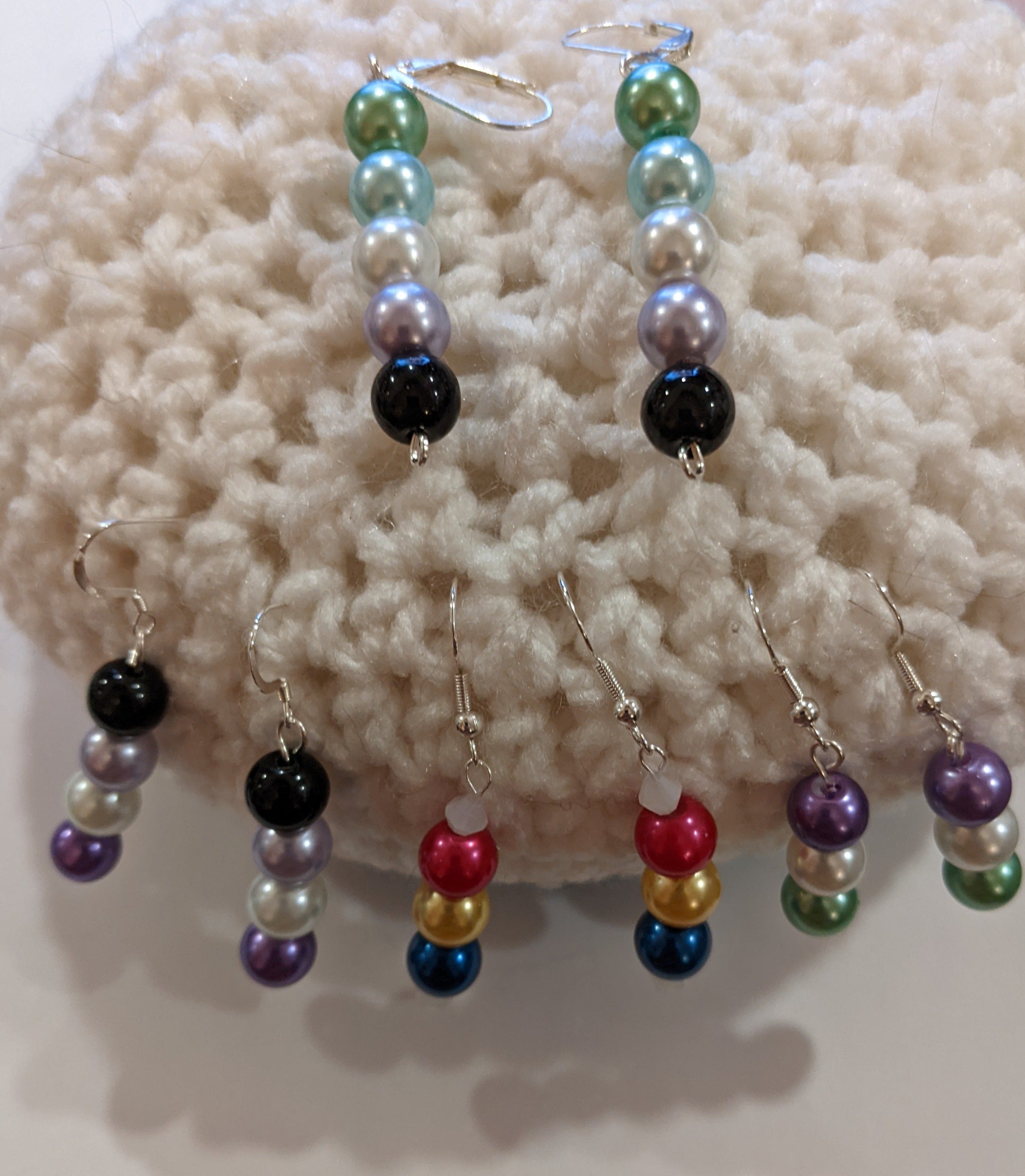 Beaded Dangle Earrings Beaded Earrings Dragon & Wolf Designs   