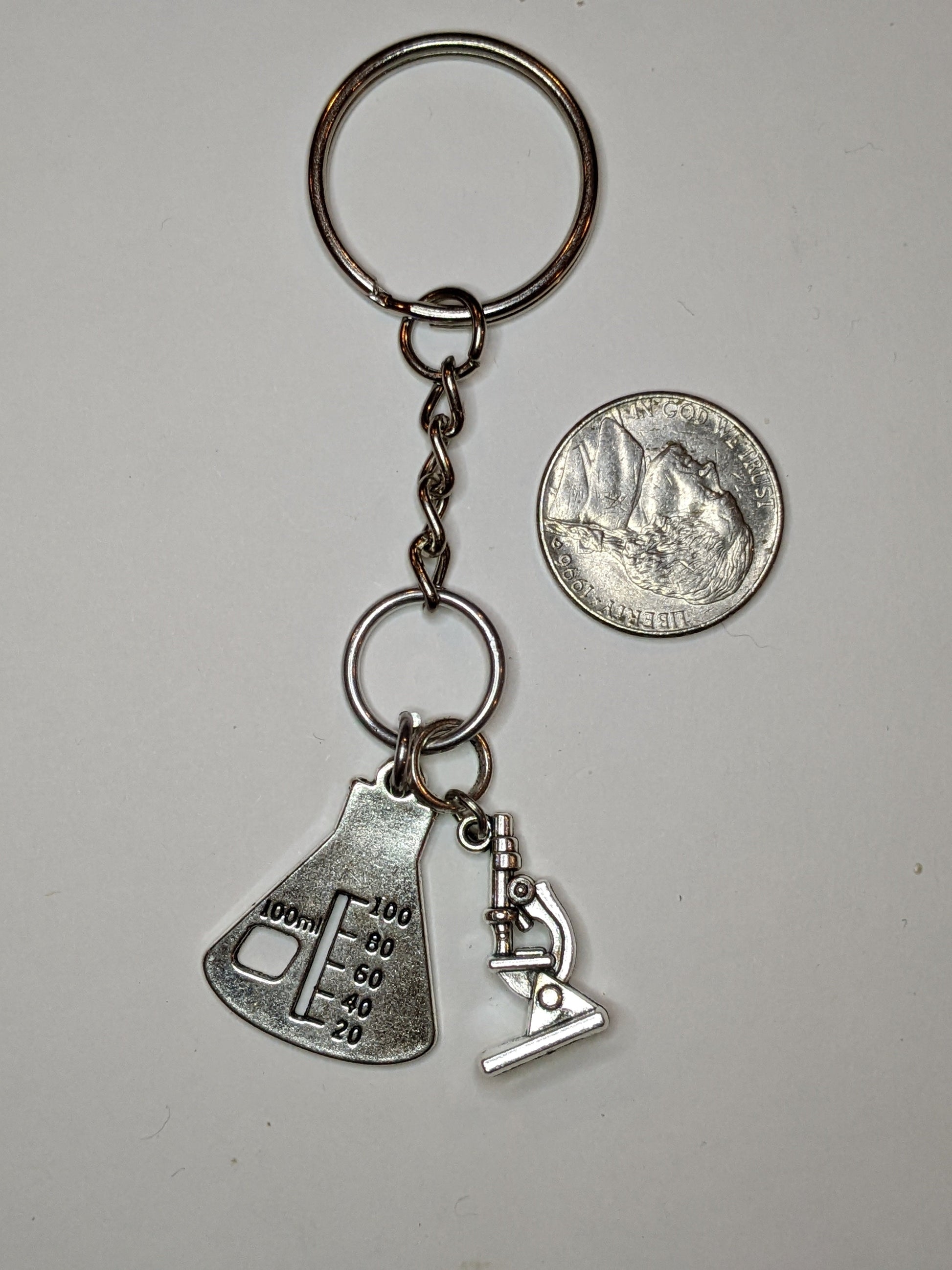 Science! Keychain Geeky Keychains Dragon & Wolf Designs   