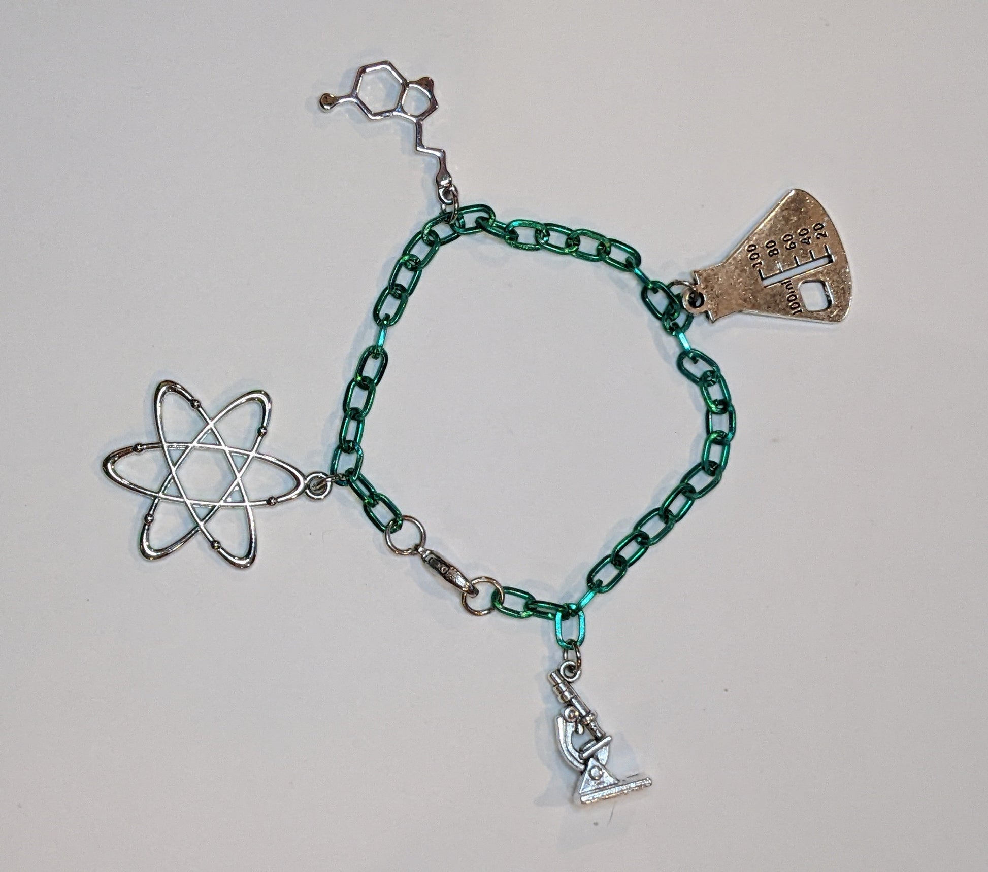 Science Nerd Charm Bracelet Charm Bracelets Dragon & Wolf Designs   