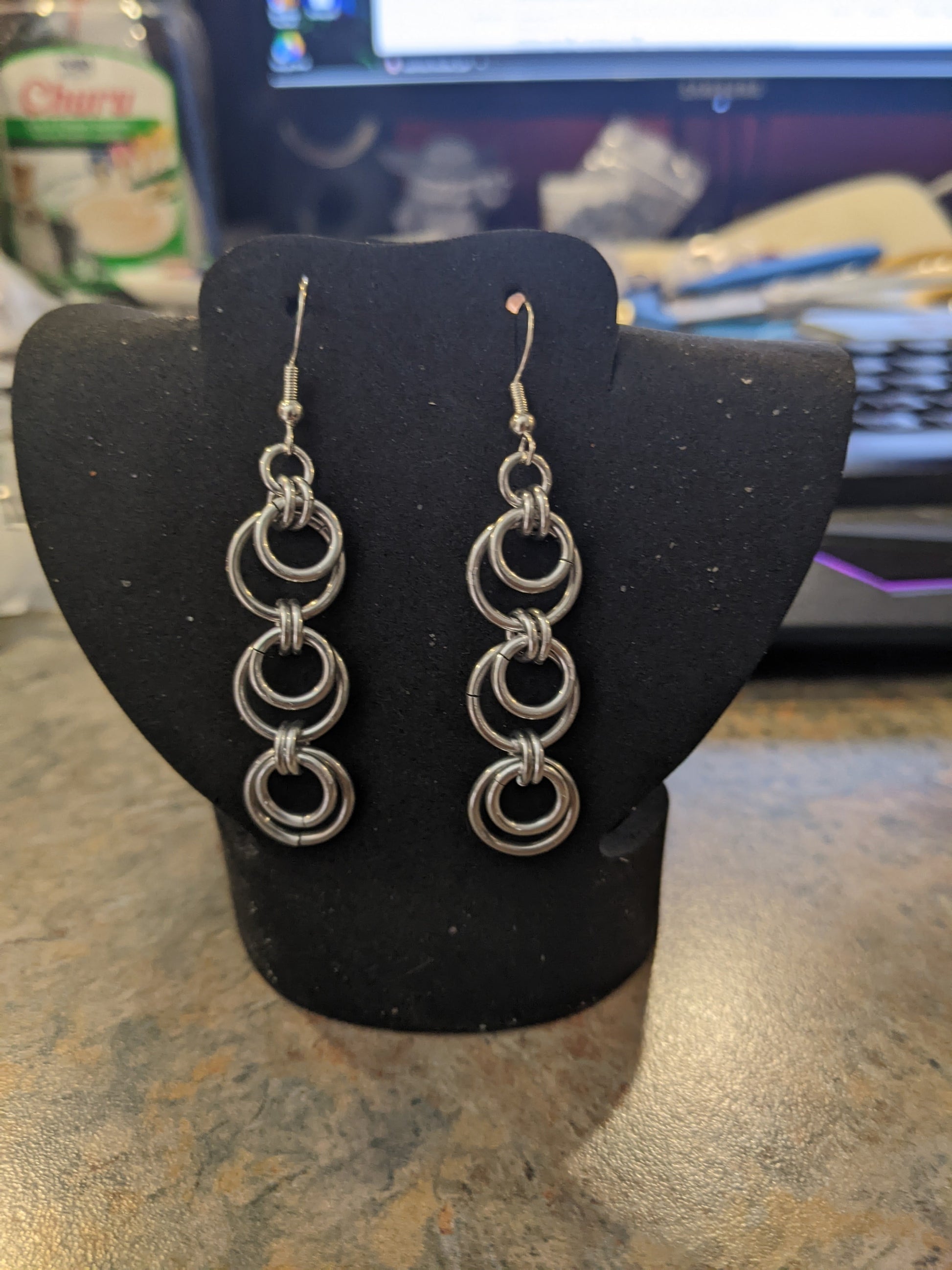 Moon Touched Chainmail Jewelry Set Chainmail Jewelry Sets Dragon & Wolf Designs   