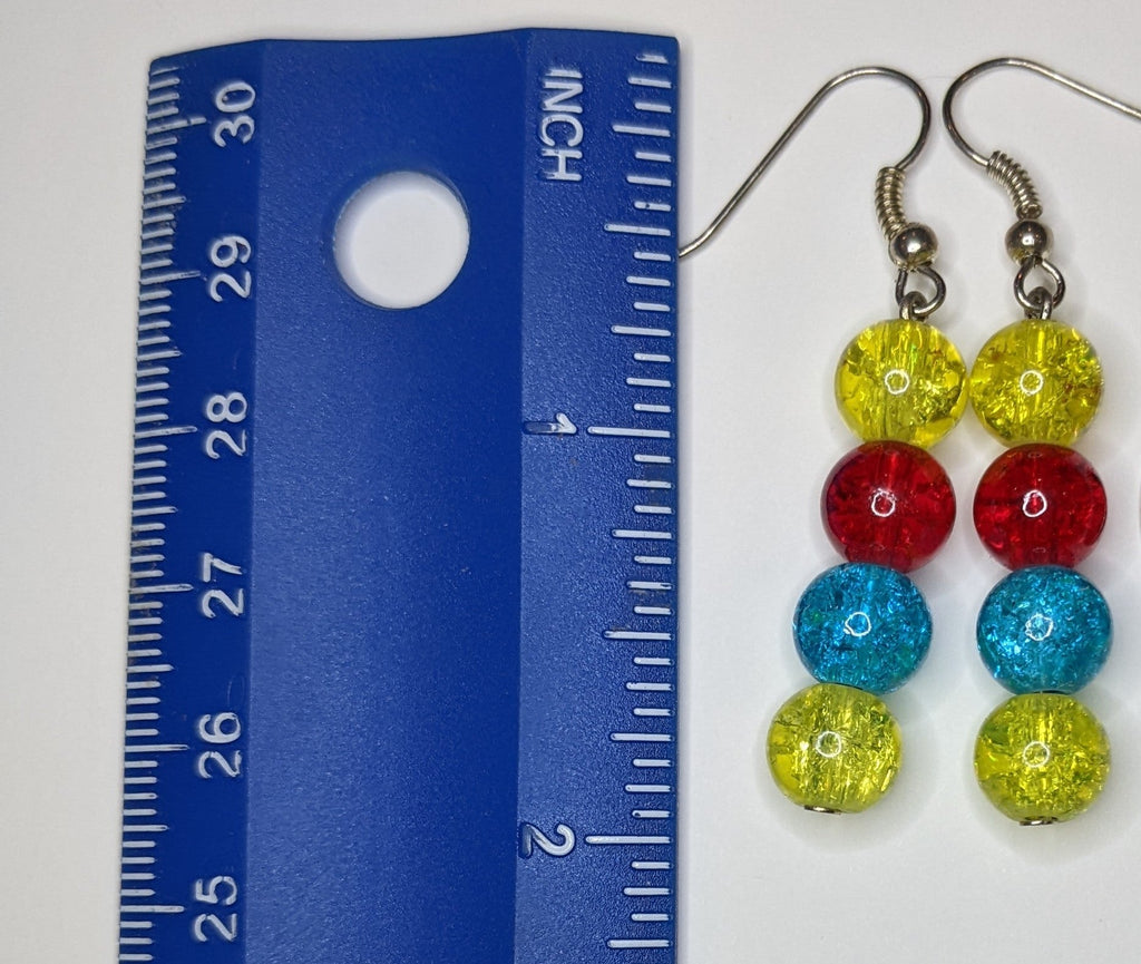 Beaded Dangle Earrings Beaded Earrings Dragon & Wolf Designs   