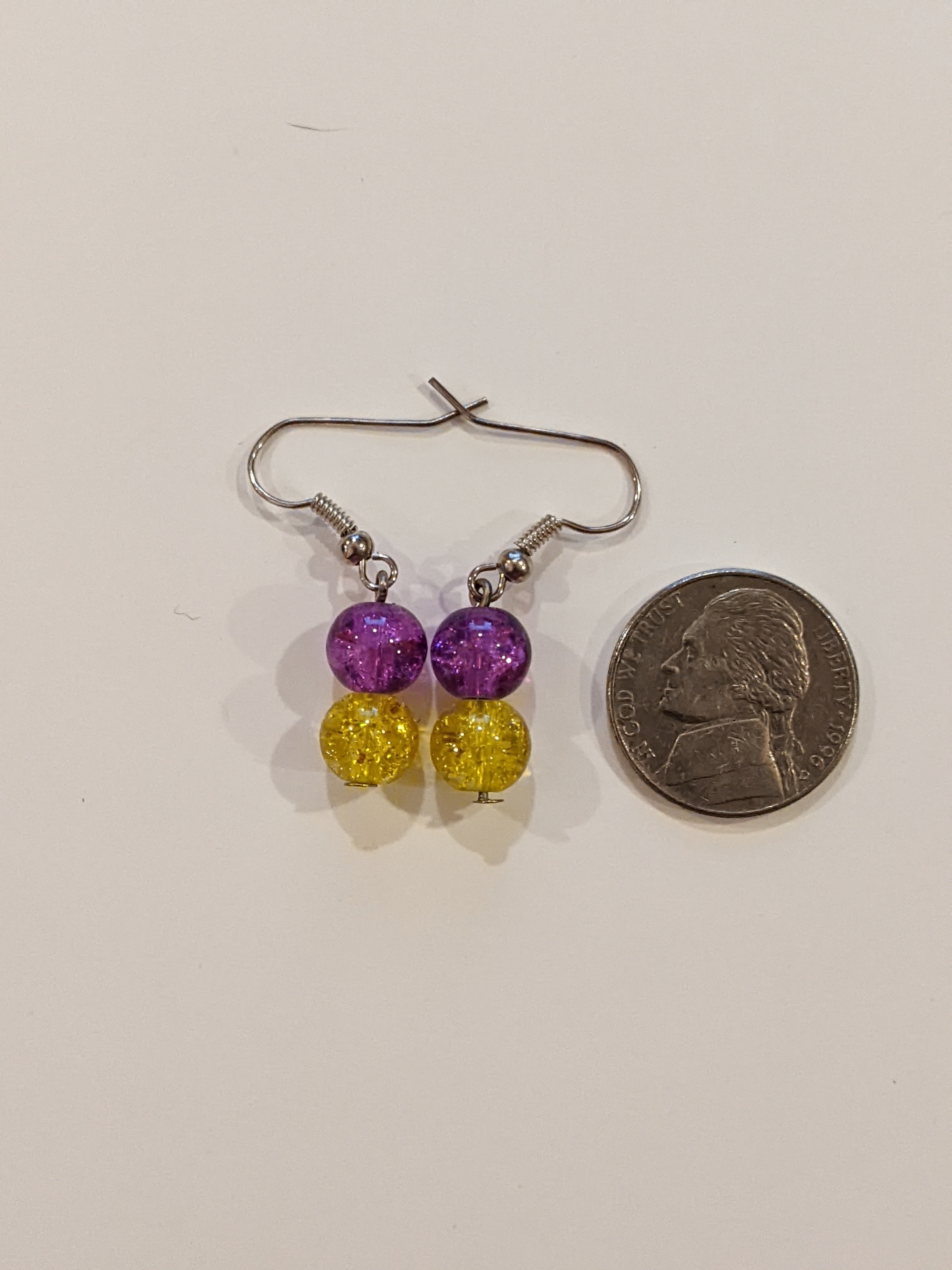 Beaded Dangle Earrings Beaded Earrings Dragon & Wolf Designs   