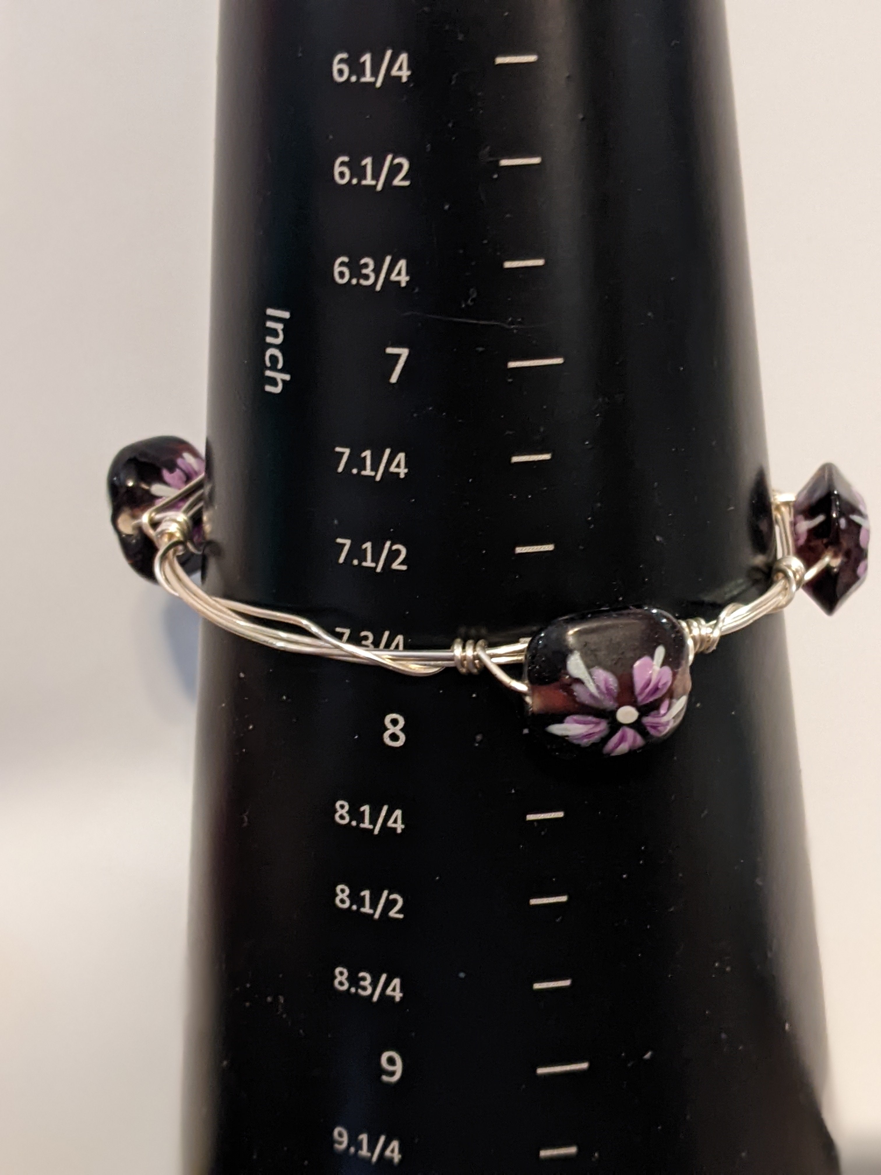 Beaded Wire Wrapped Bangles Beaded Bracelets Dragon & Wolf Designs   