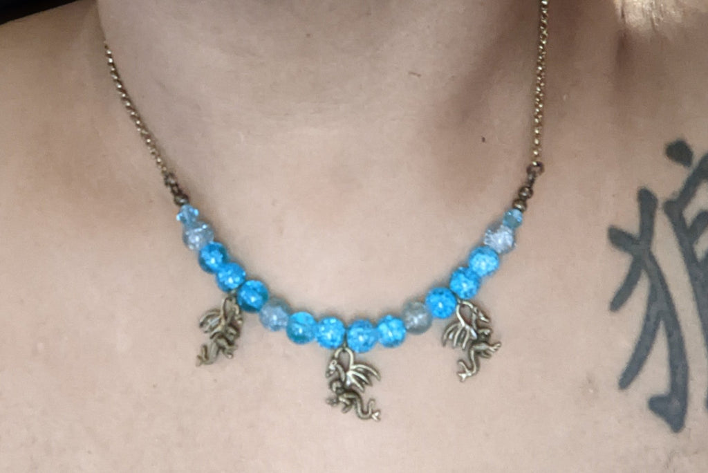Dragon Flight Beaded Necklaces Dragon & Wolf Designs   
