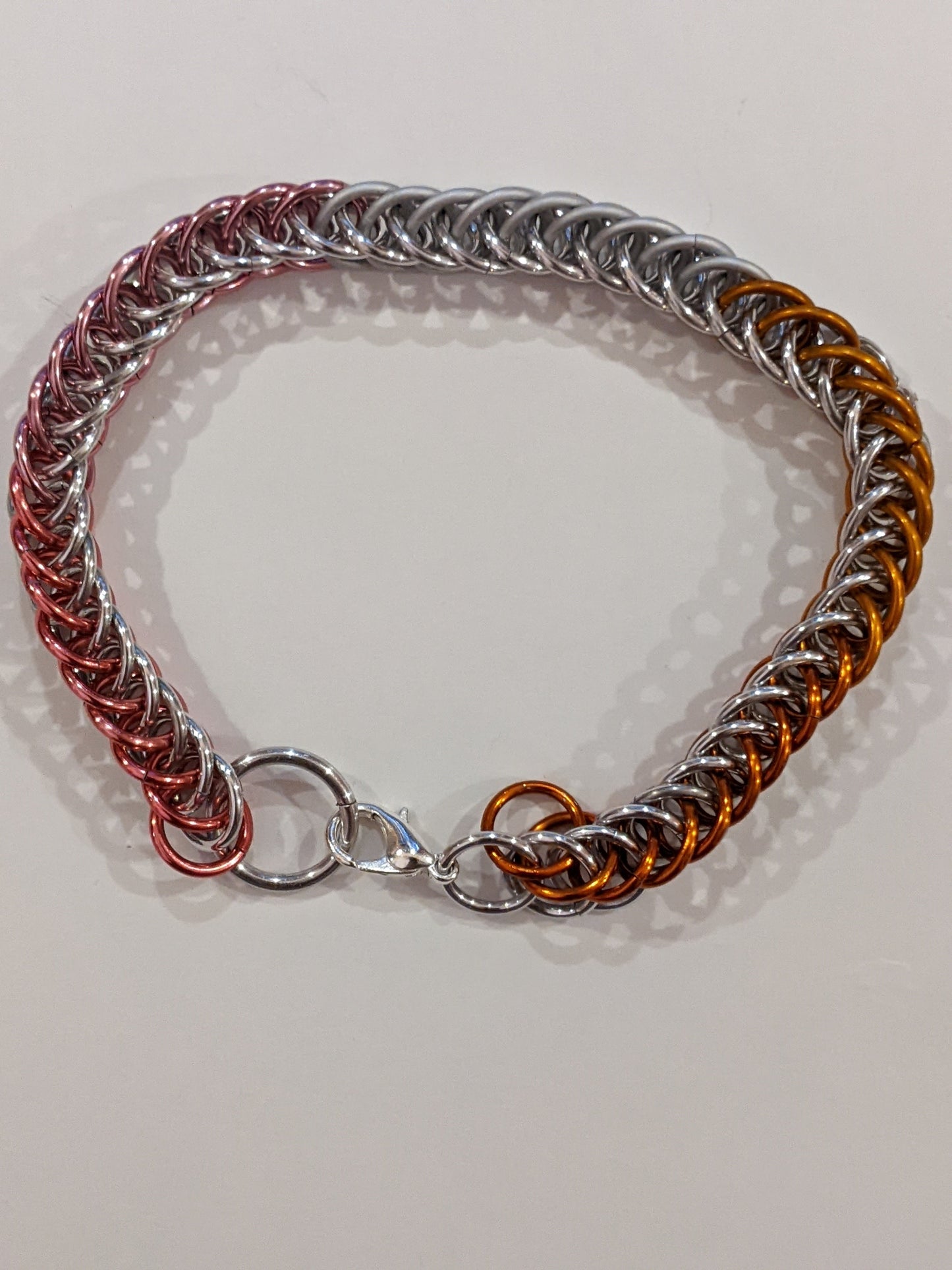 Pride  Chainmail Bracelets Chainmail Bracelets Dragon & Wolf Designs Lesbian  
