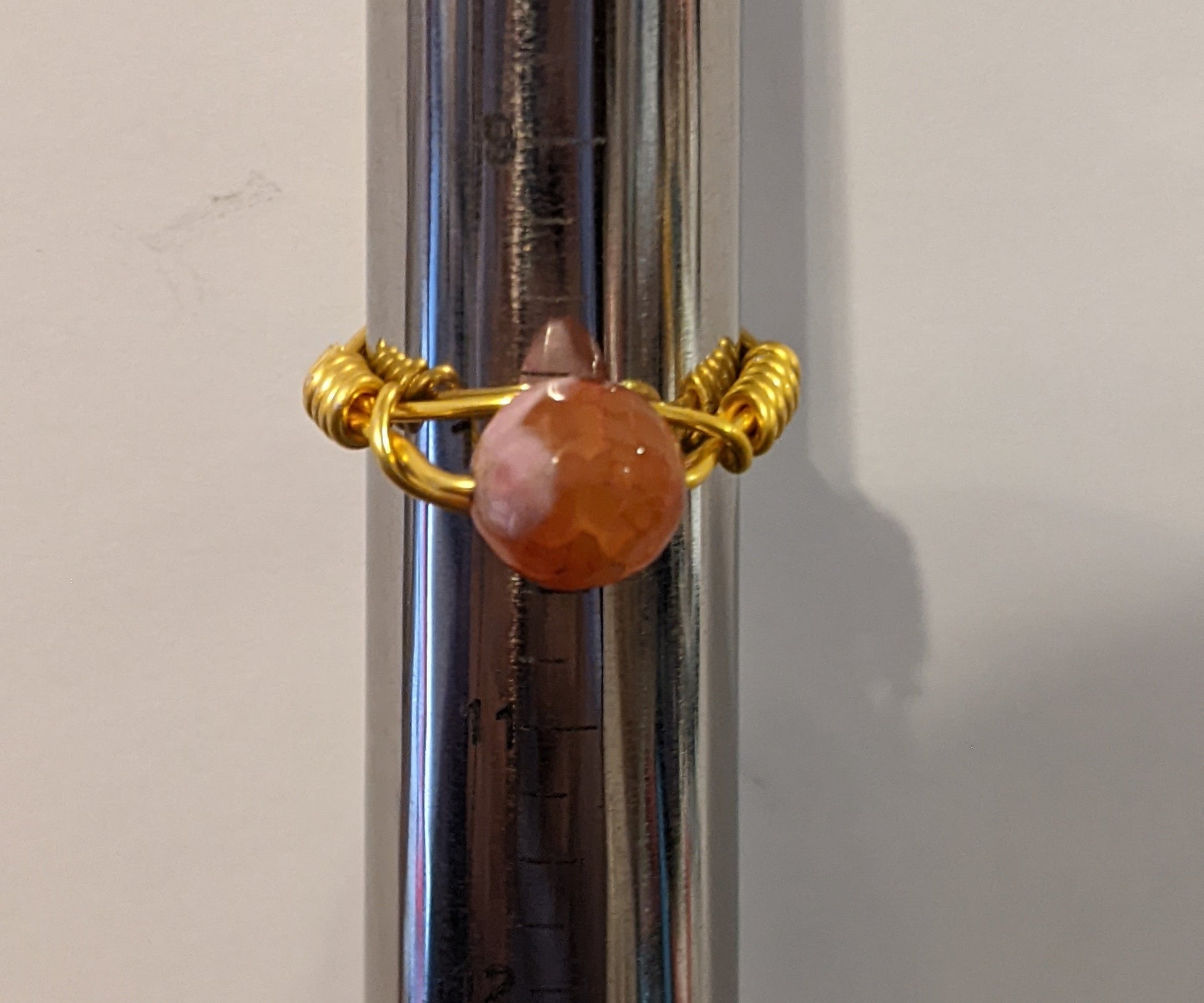 Wire Wrapped Gemstone Rings Rings Dragon & Wolf Designs   