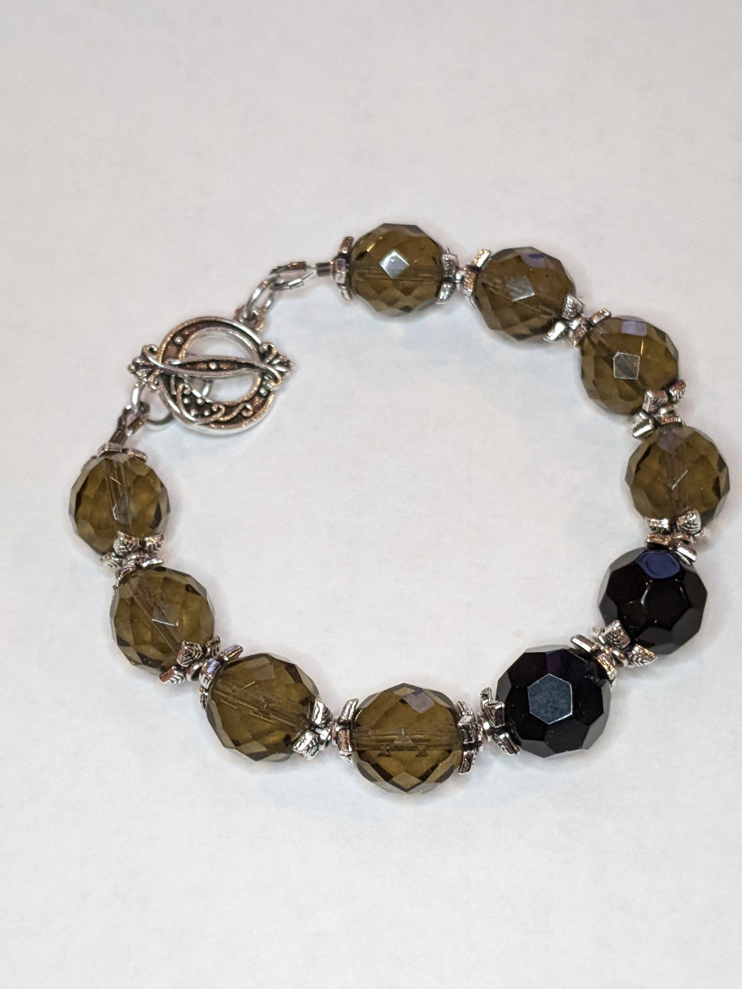 Faceted Glass Beaded Bracelet