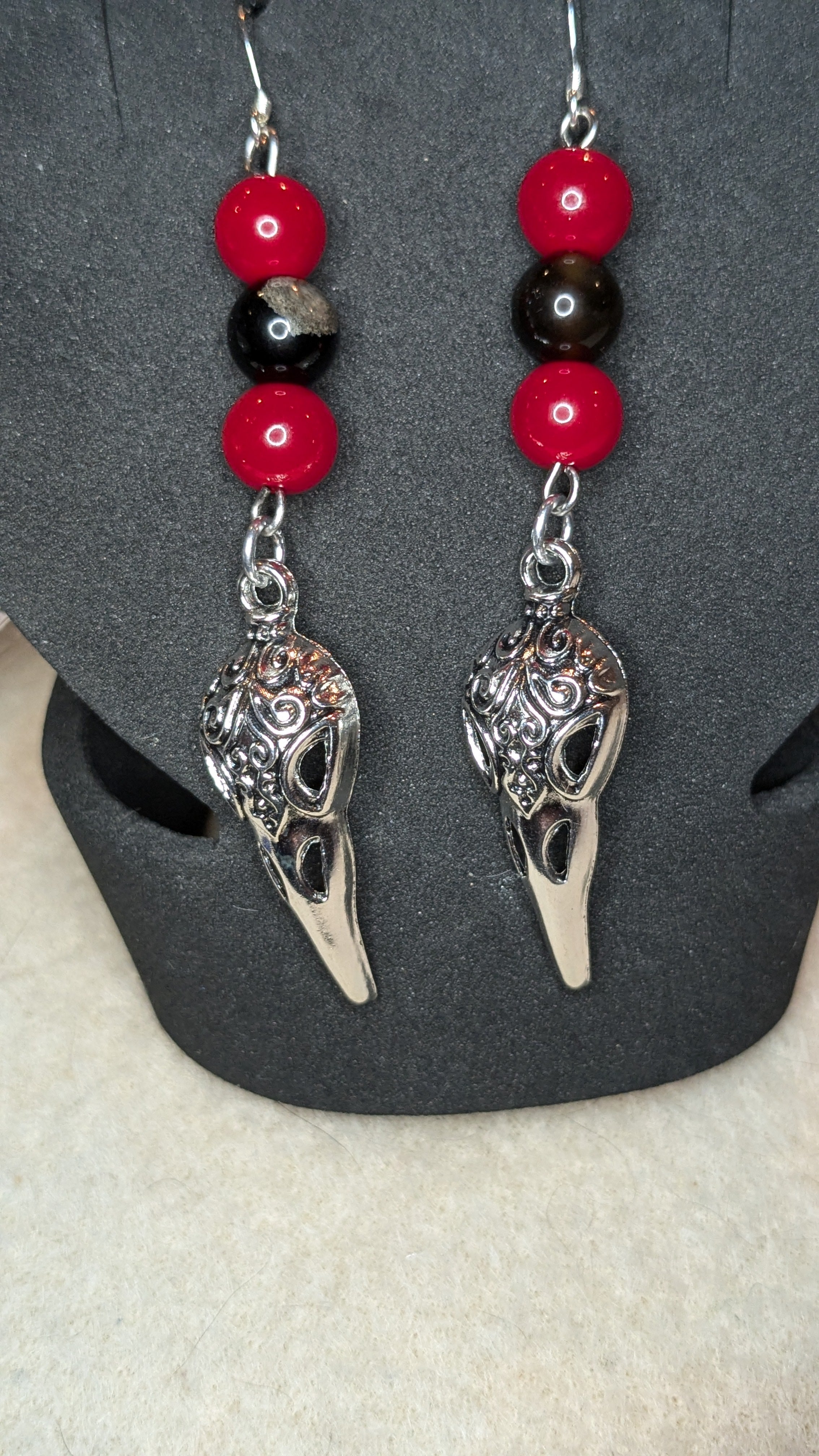 Bird Skull Earrings