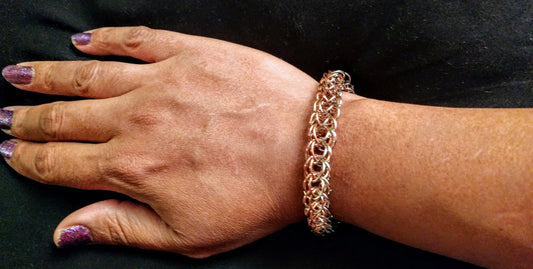 Persian weave chainmail bracelets Chainmail Bracelets Dragon & Wolf Designs   