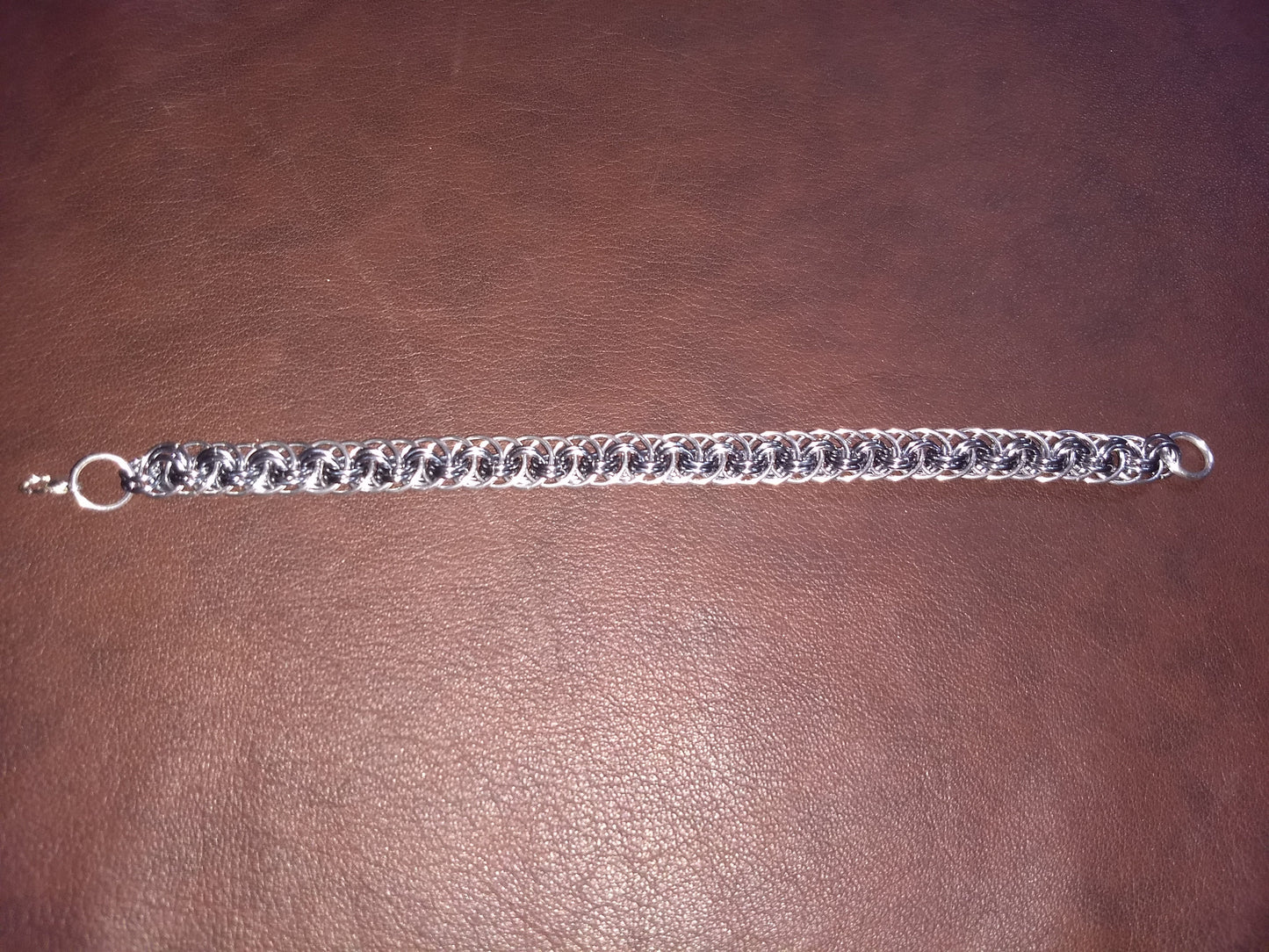 Viper weave chainmail bracelet Chainmail Bracelets Dragon & Wolf Designs   