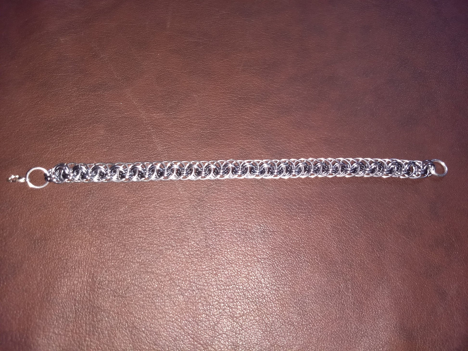 Viper weave chainmail bracelet Chainmail Bracelets Dragon & Wolf Designs   