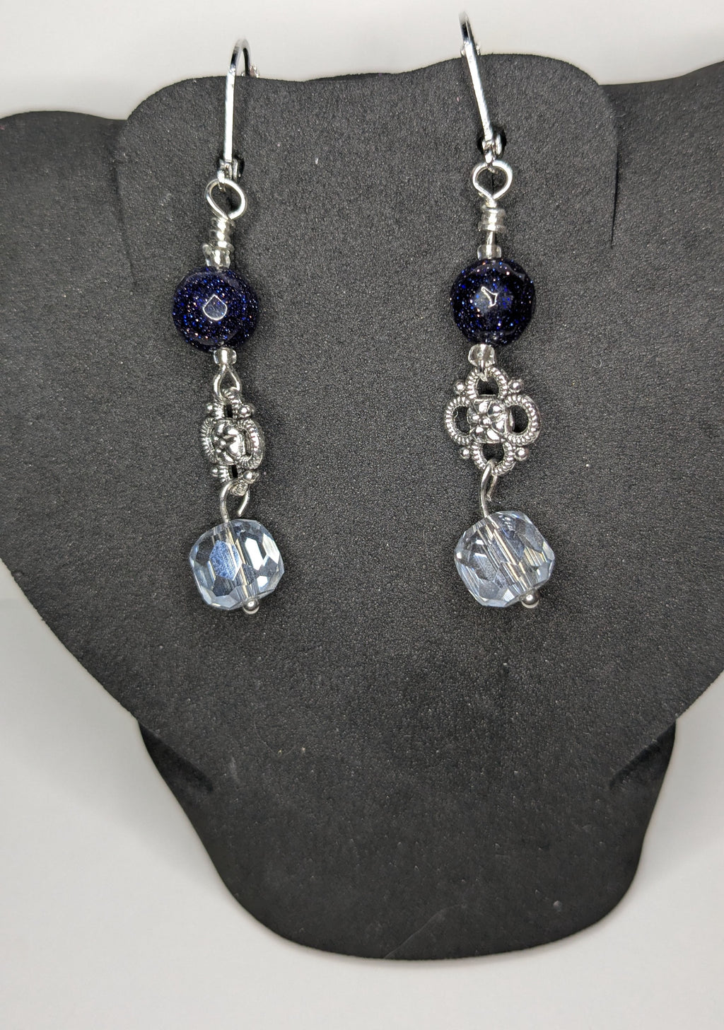 Blue Goldstone Jewelry Set
