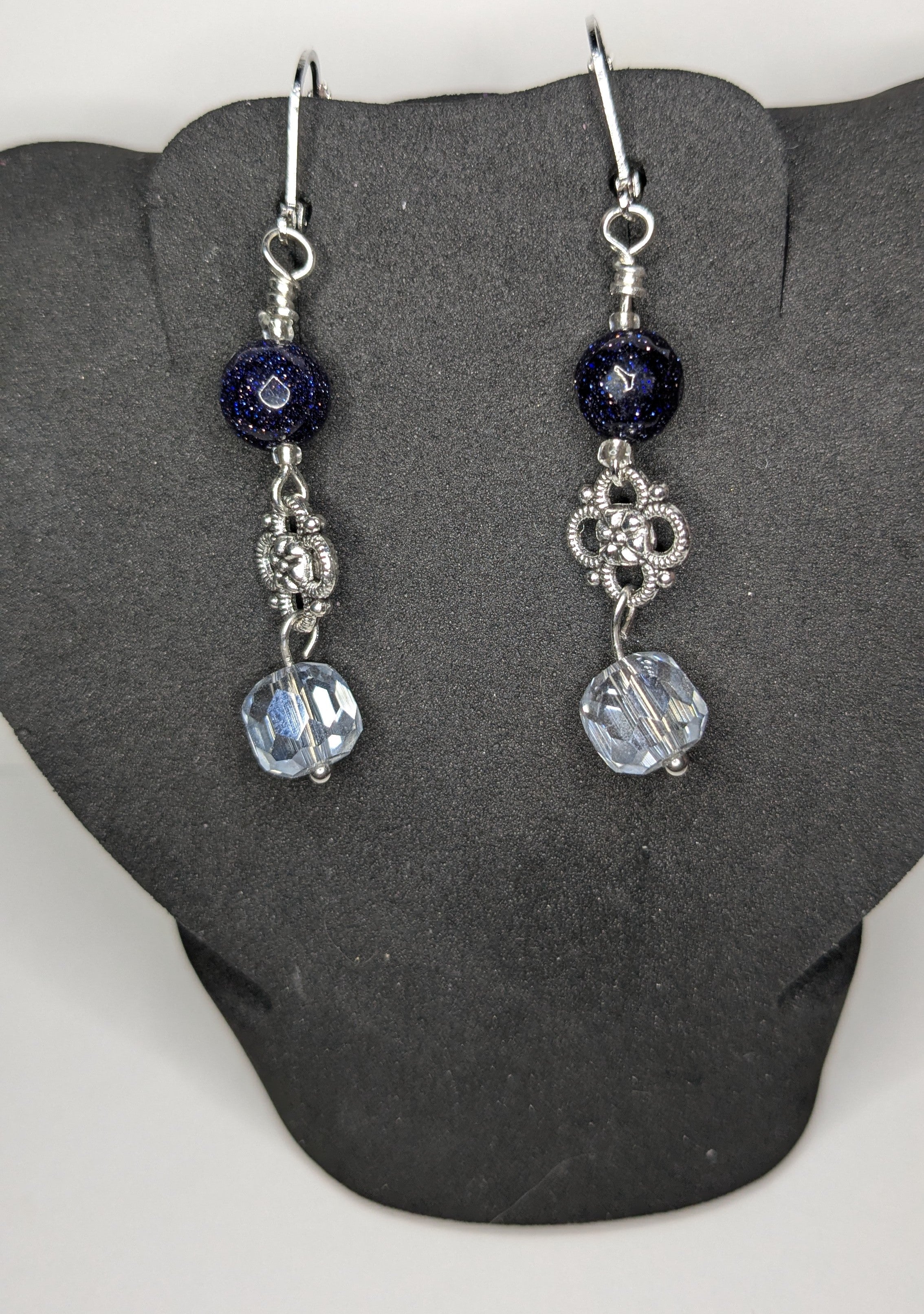 Blue Goldstone Jewelry Set