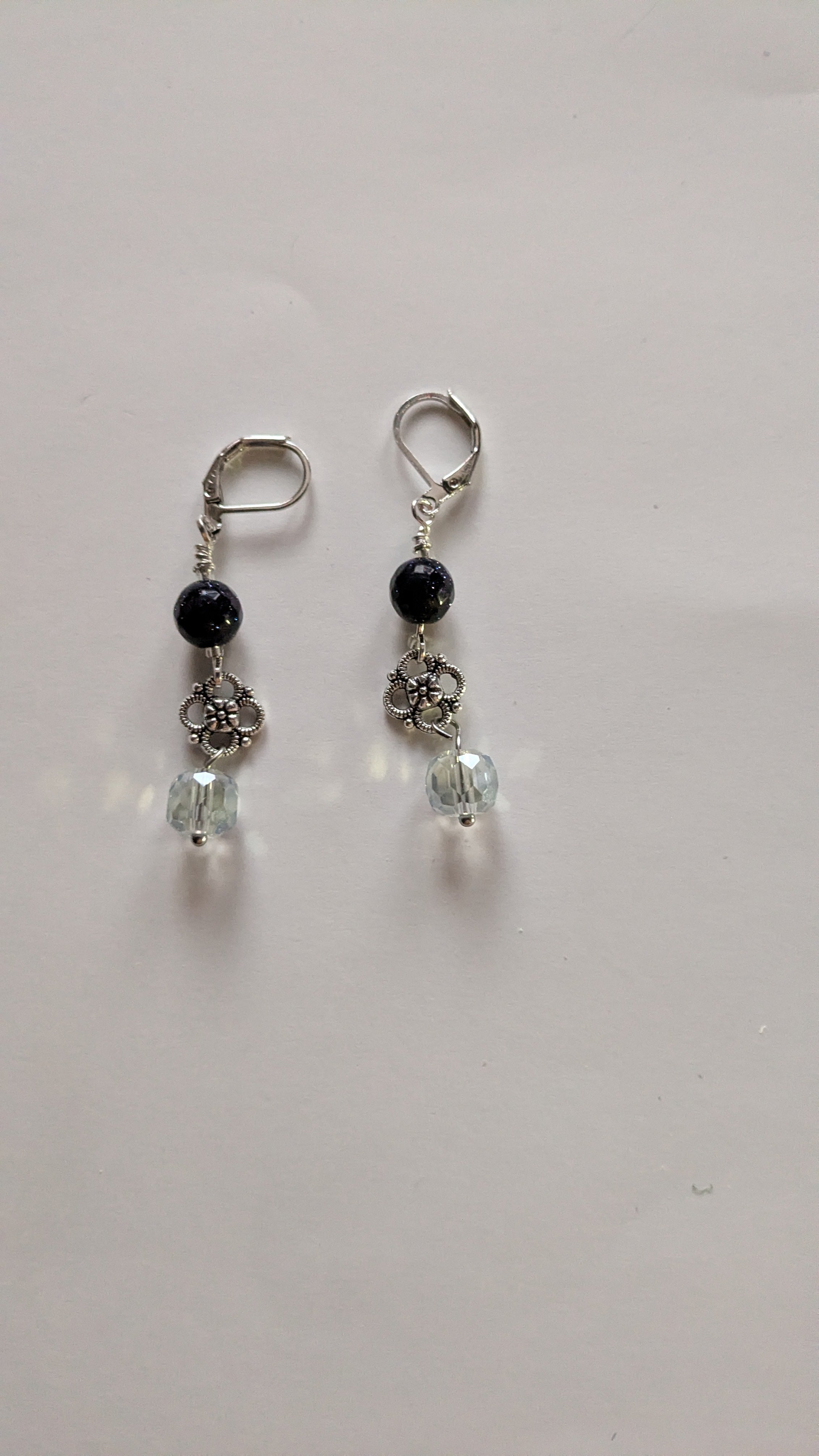 Blue Goldstone Jewelry Set