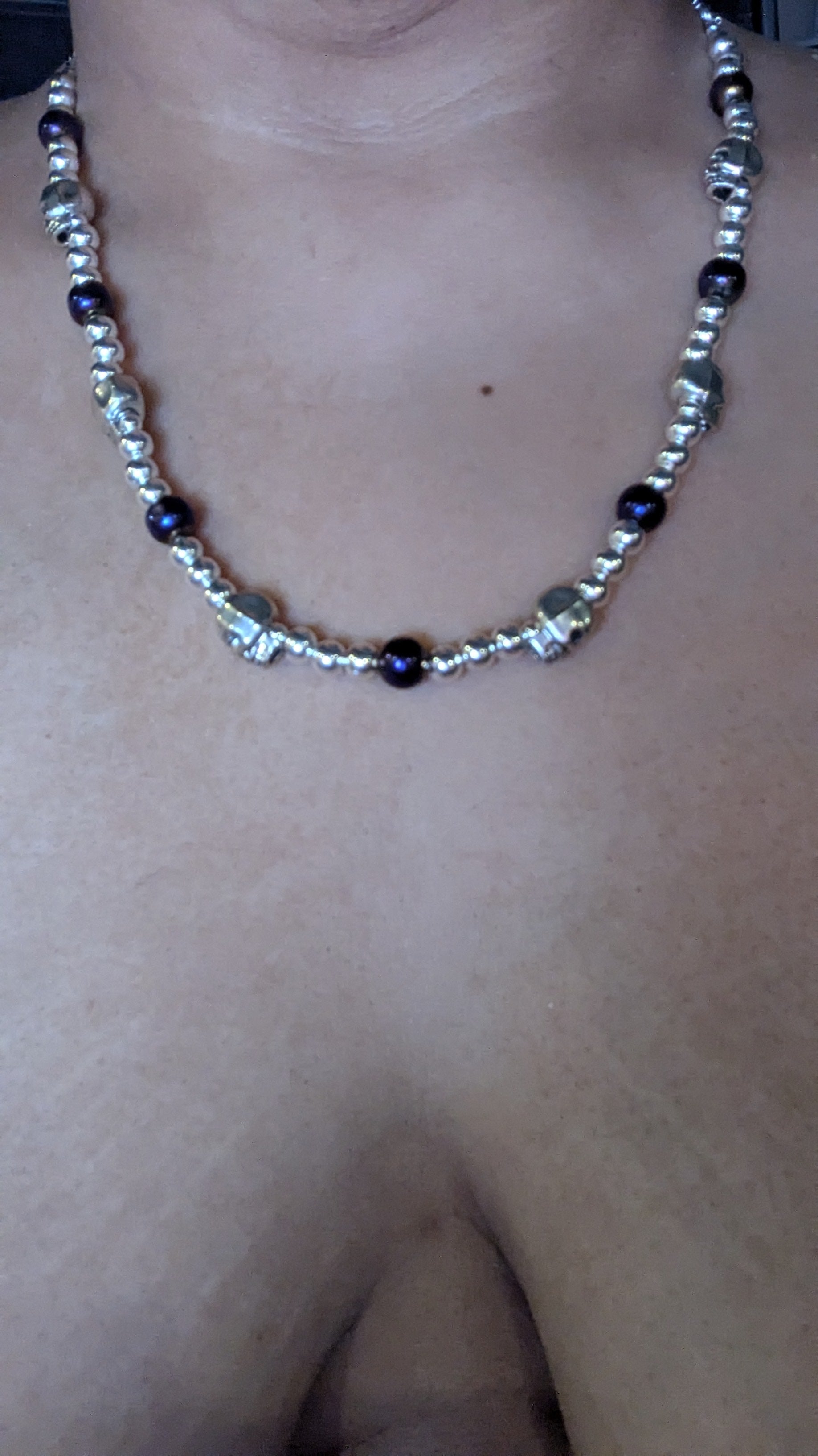 Beaded Skull Necklace