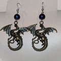 Bronze Dragon Dangle Earrings