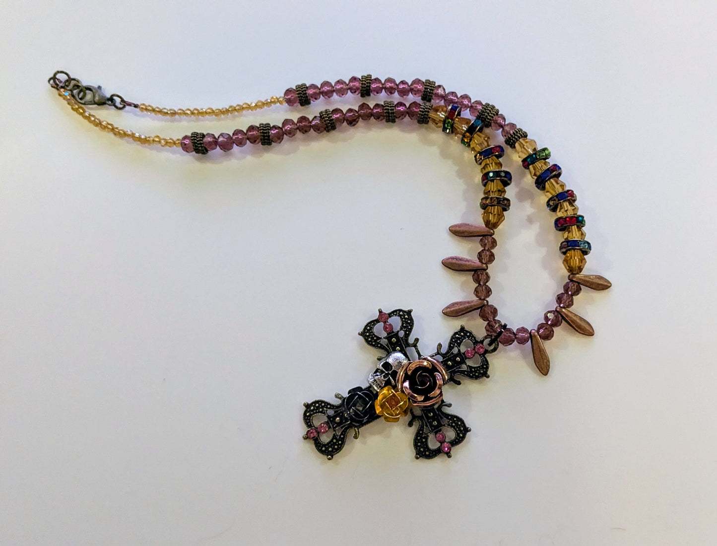 Gothic Beaded Statement Necklace