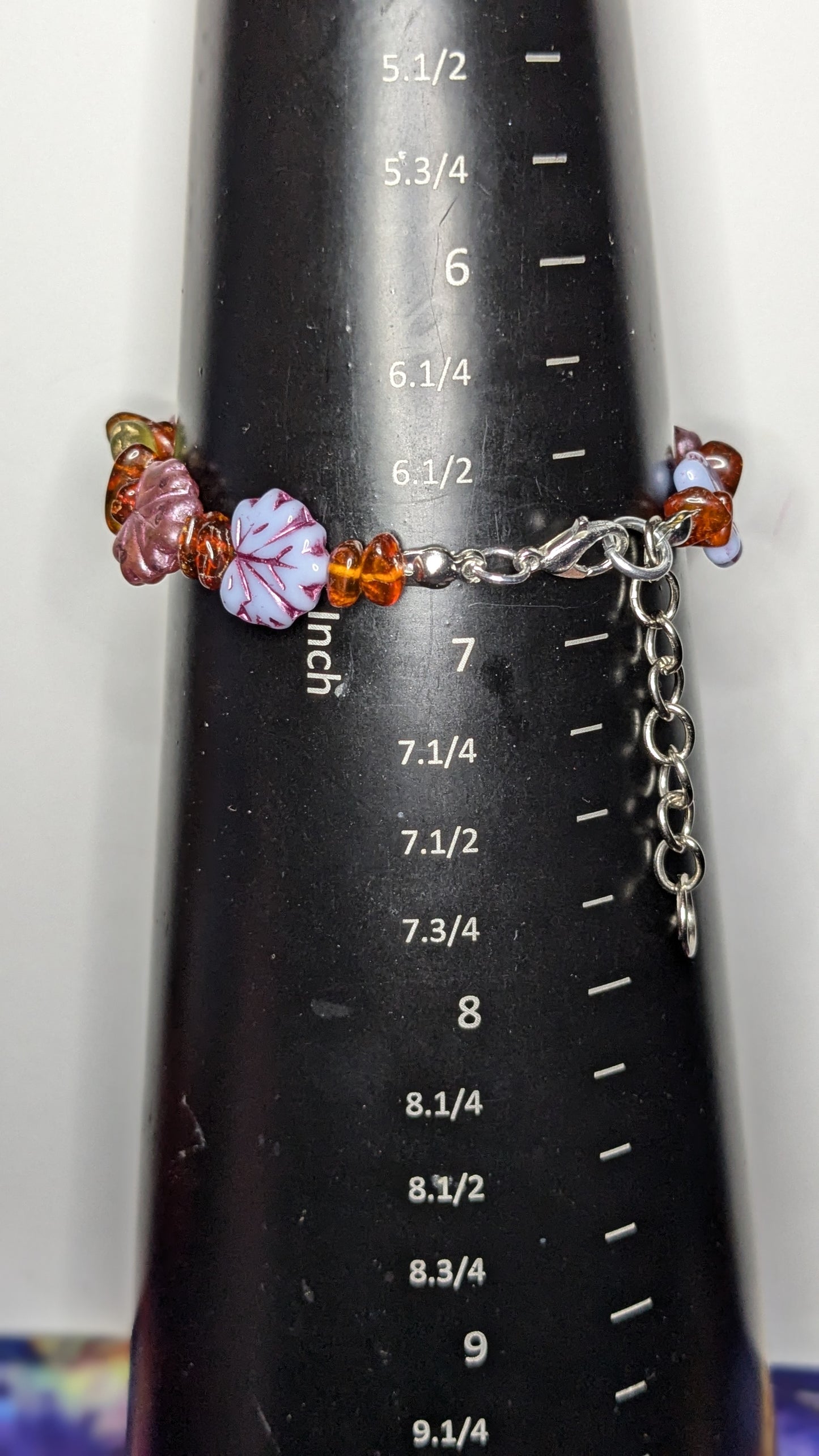 Autumn Leaves Beaded Bracelet