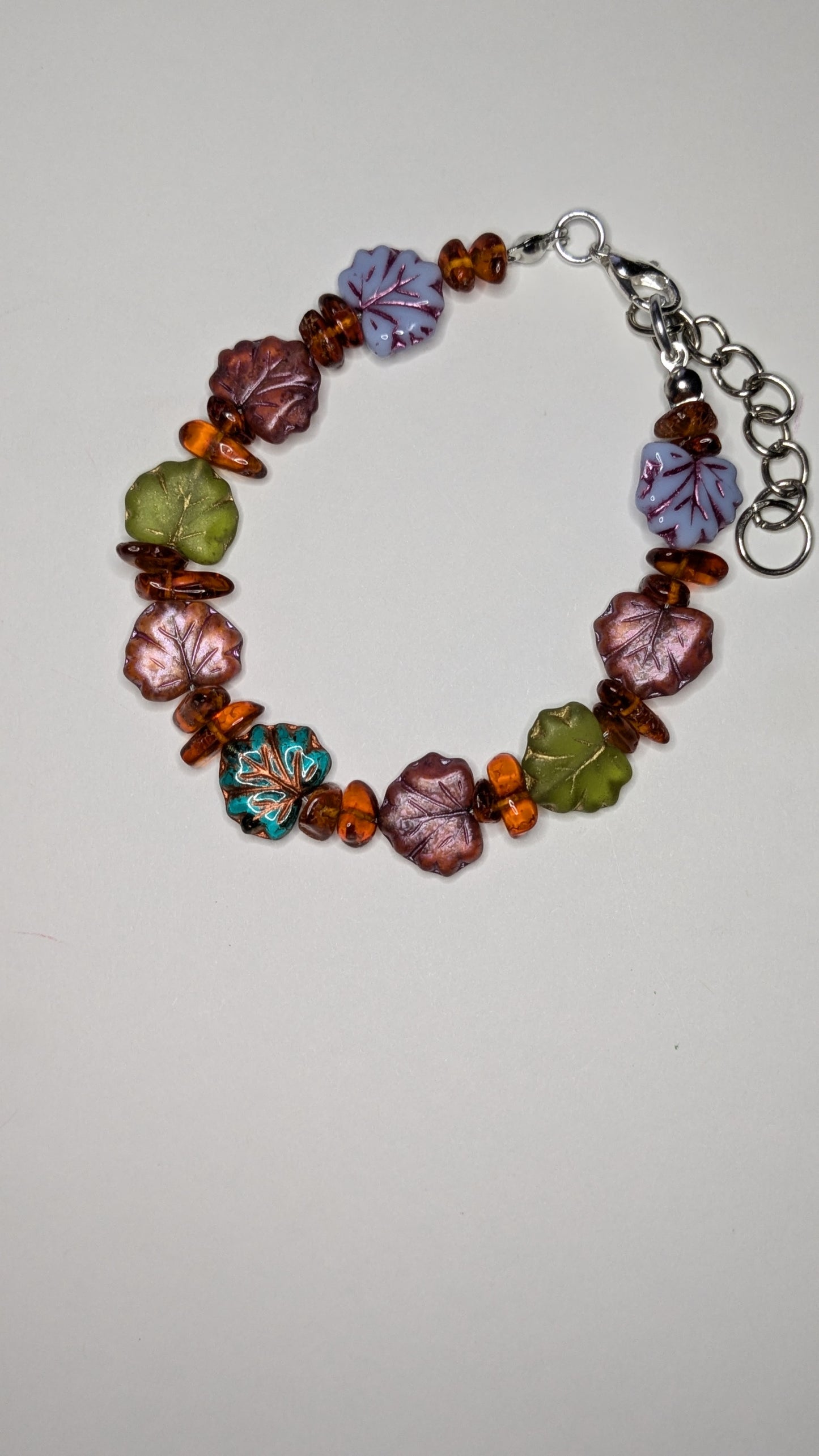 Autumn Leaves Beaded Bracelet