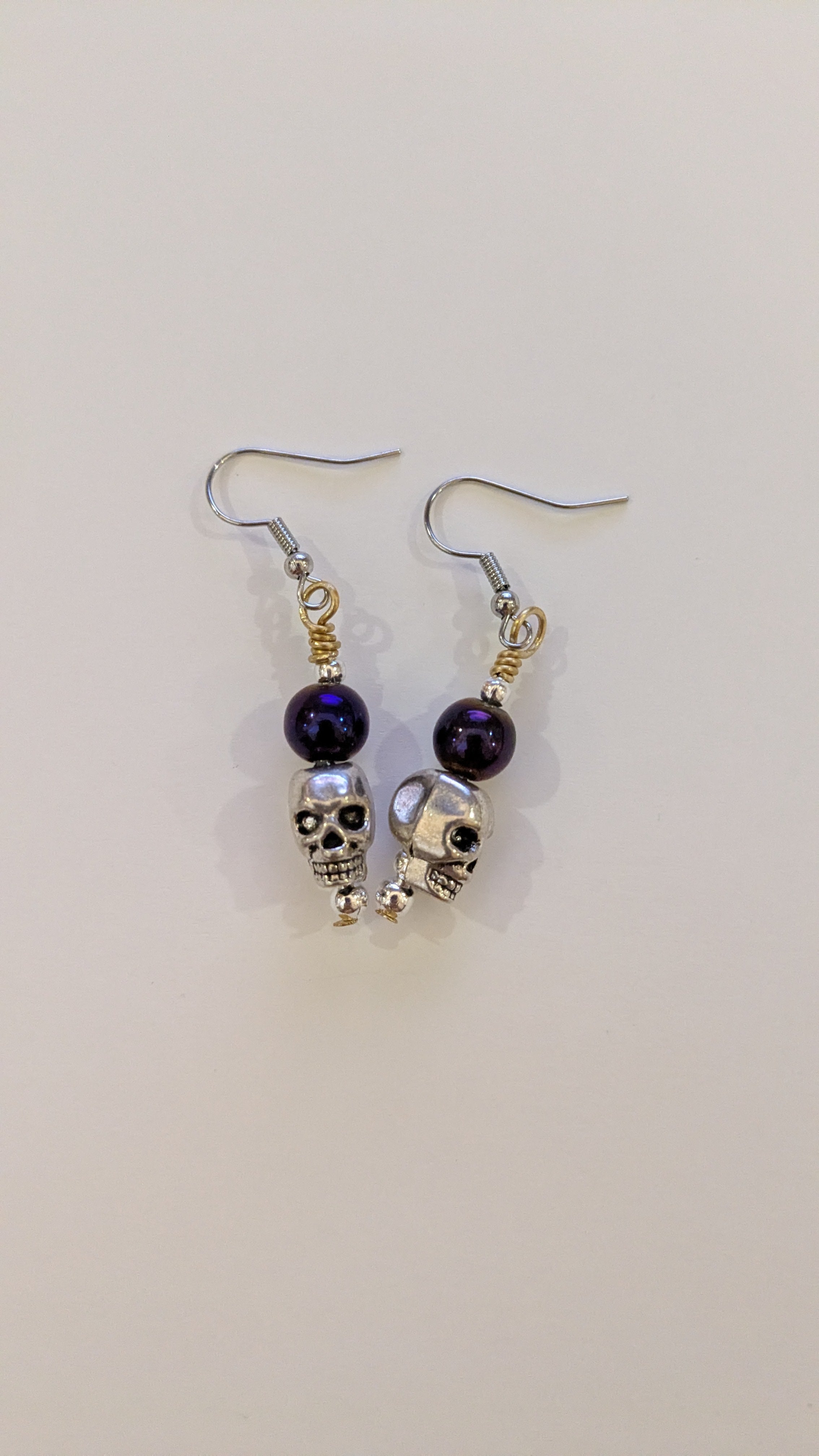 Creepy Skull Dangle Earrings