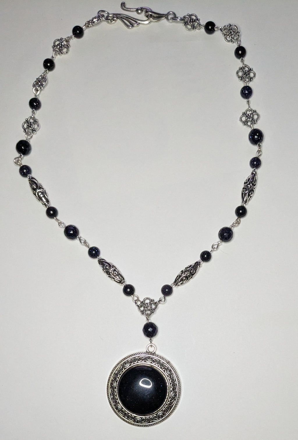 Blue Goldstone Jewelry Set