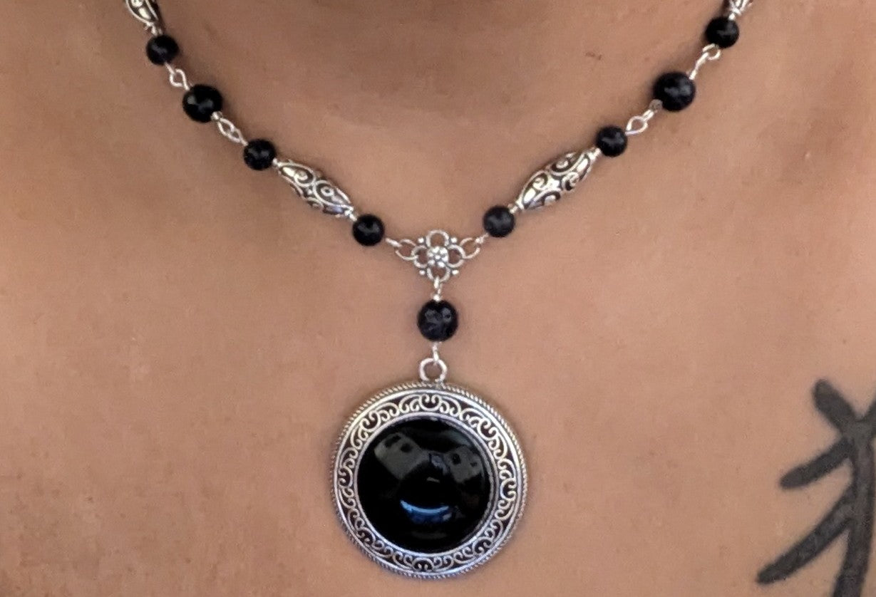Blue Goldstone Jewelry Set