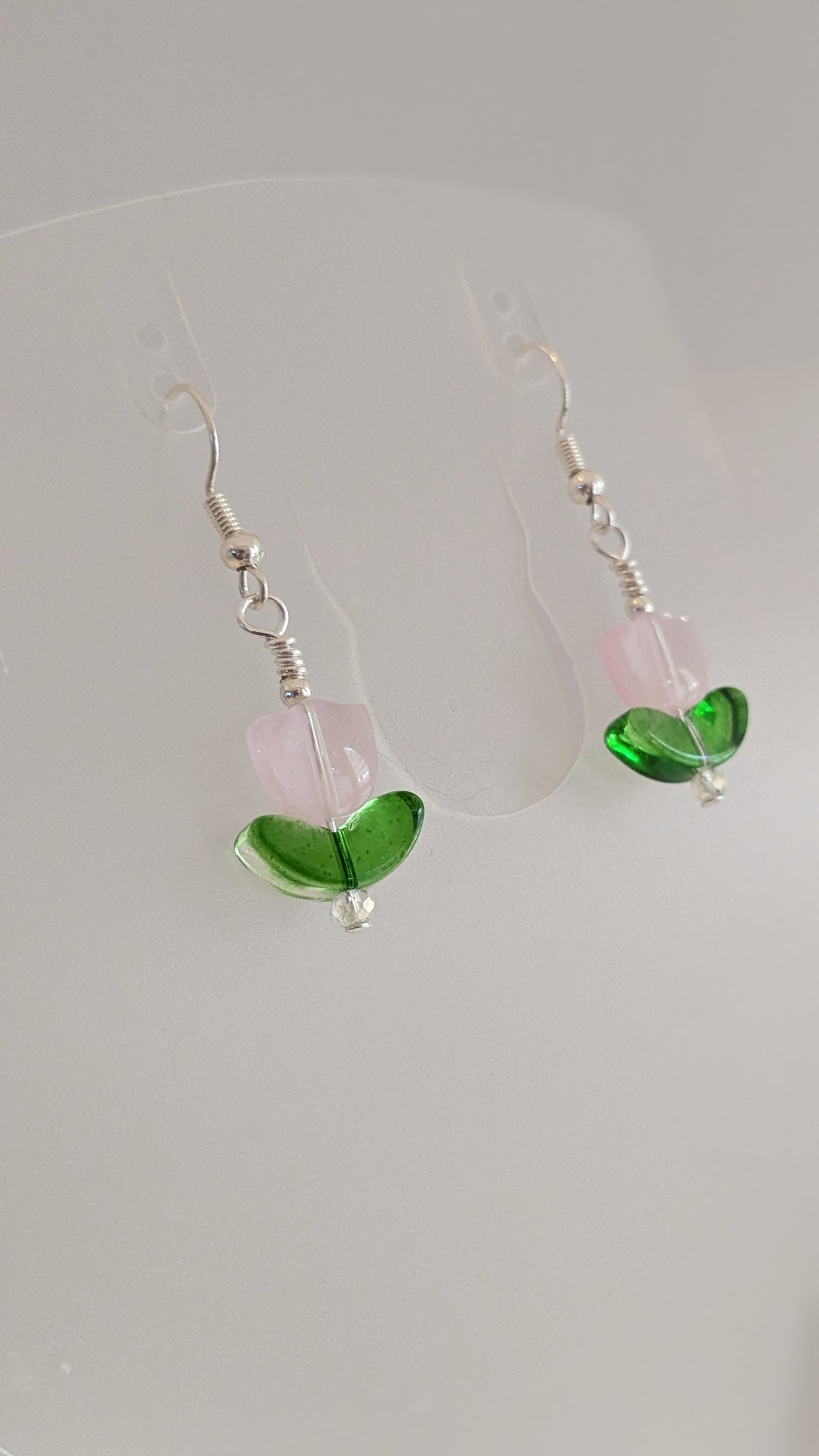 Pink Tulip Earrings