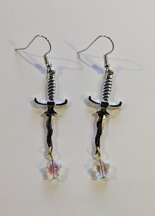 Magical Dagger Dangle Earrings